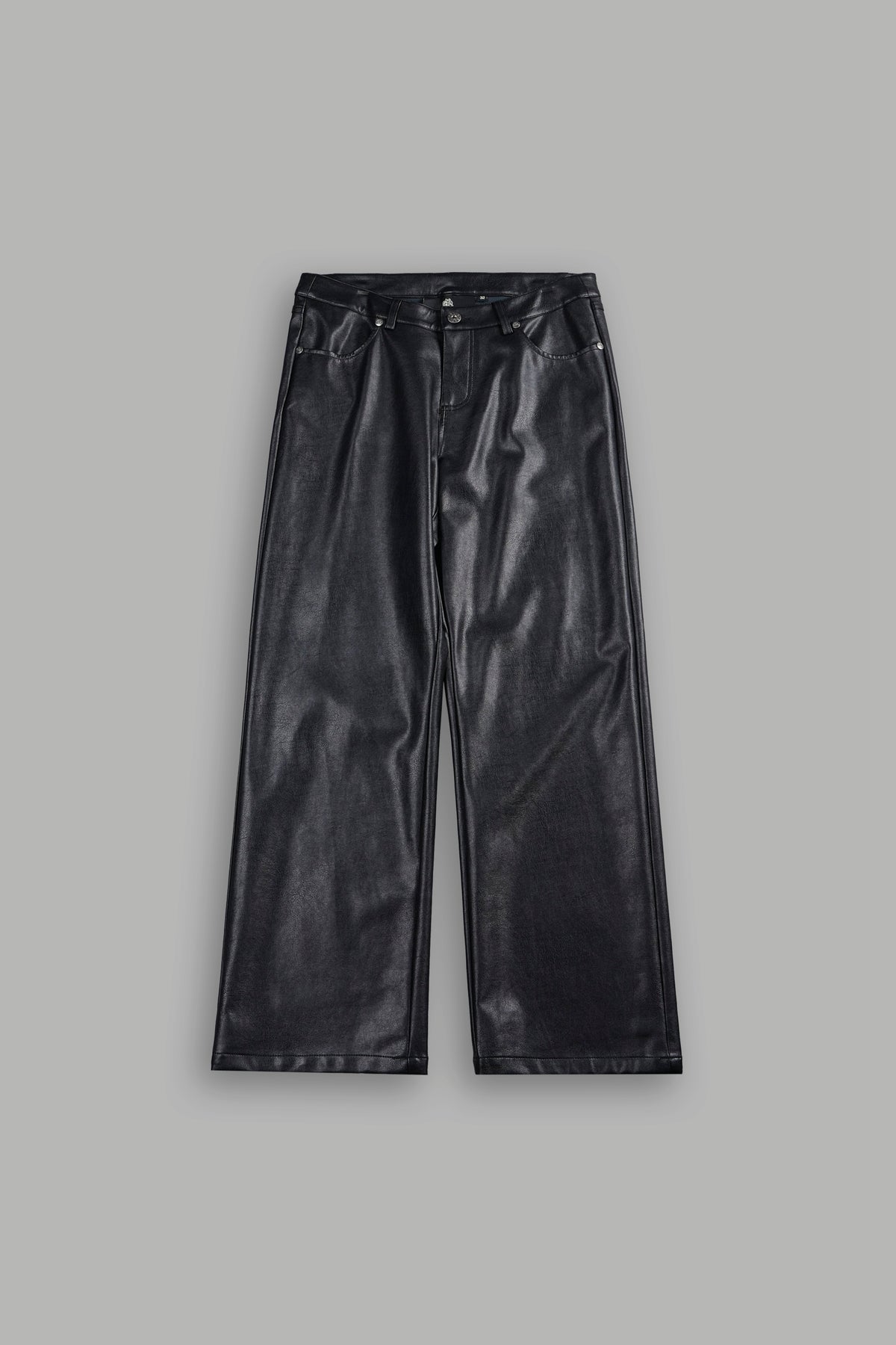 Wolf Pyramid Axel Low Rise Leather Pant In Black
