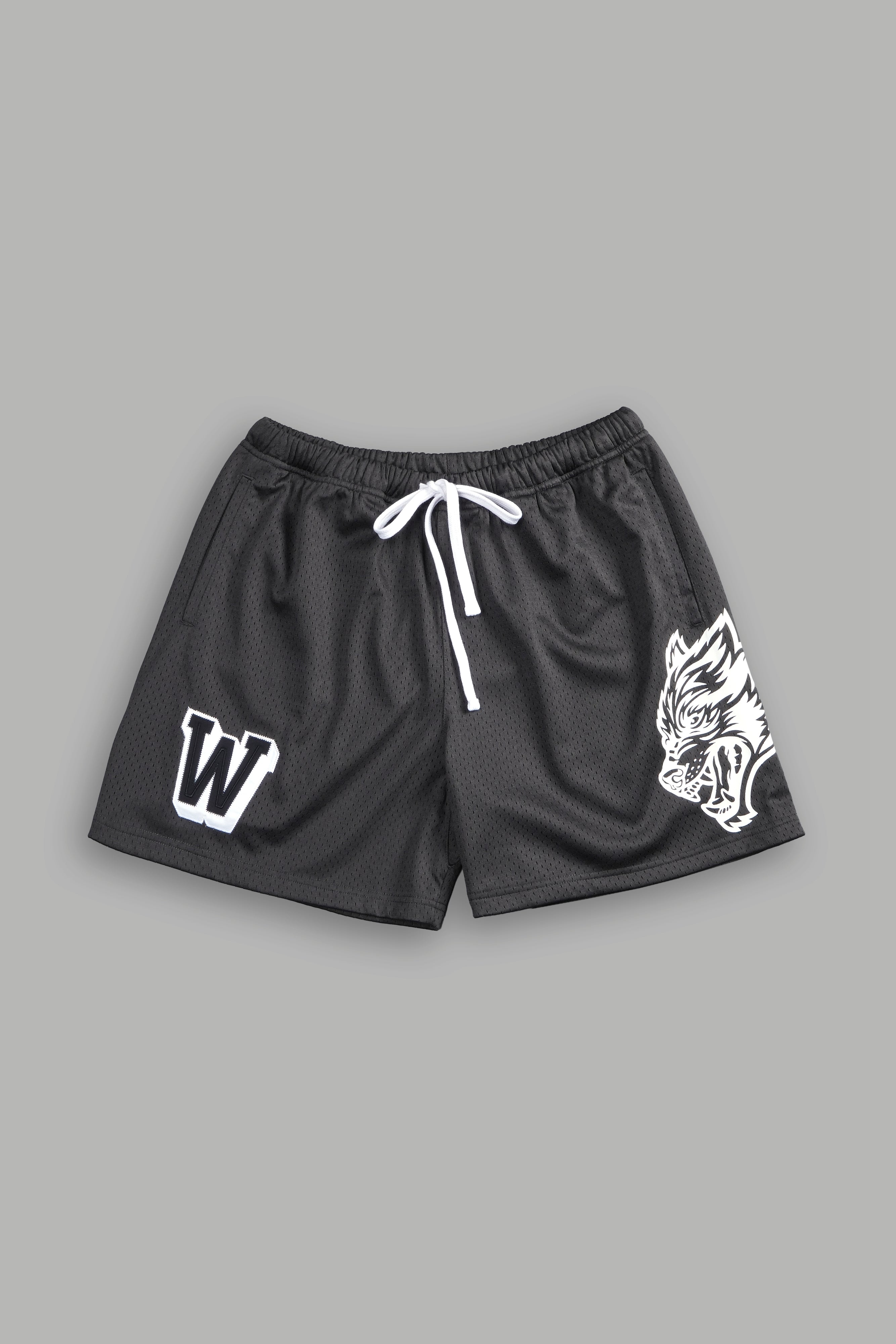 Vaughn Mesh Shorts in Wolf Gray