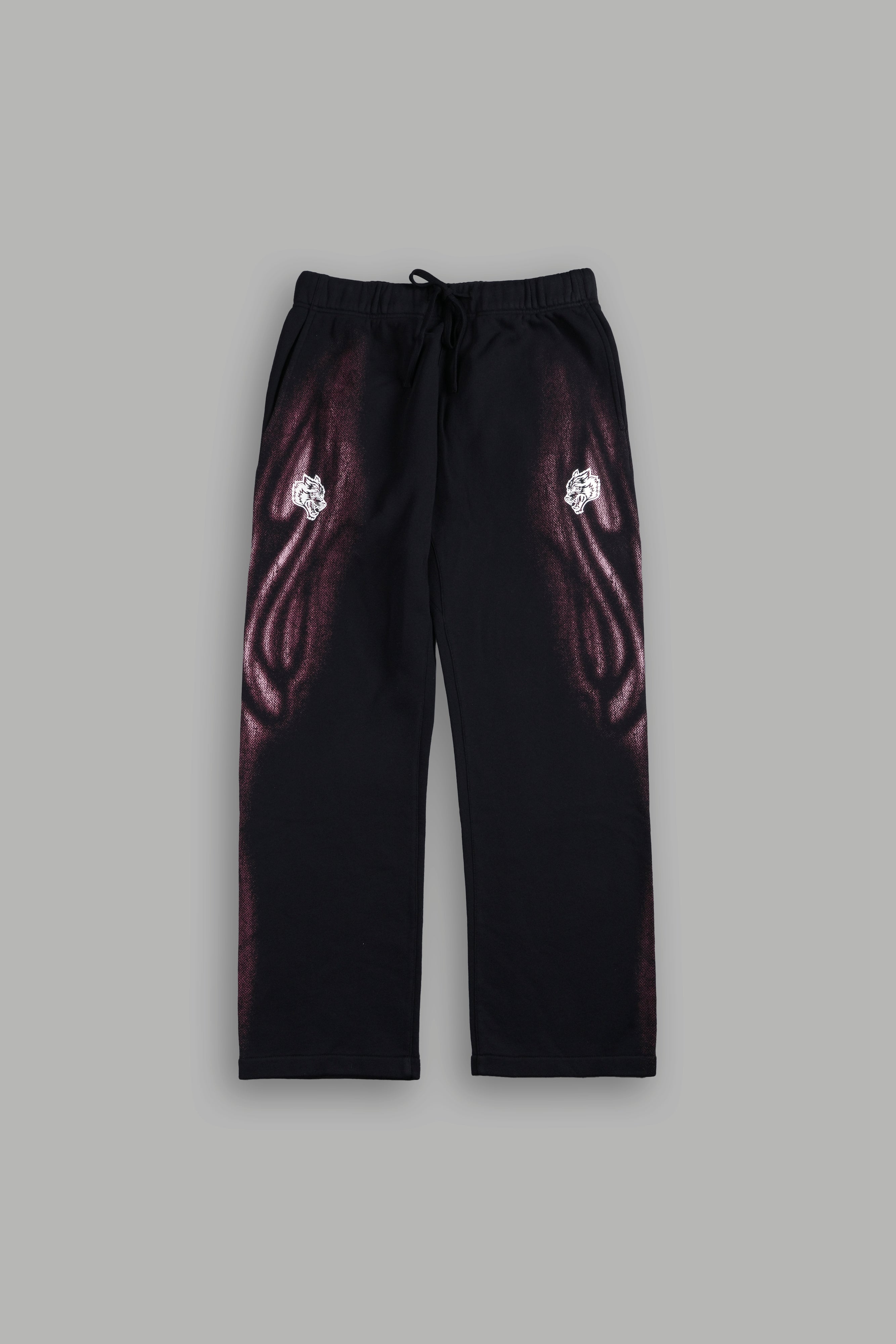 Dark Flame Bigelow Sweat Pants in Black