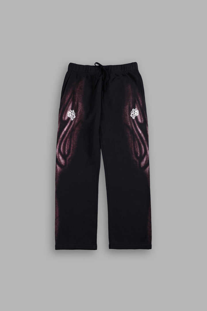 Dark Flame Bigelow Sweat Pants in Black