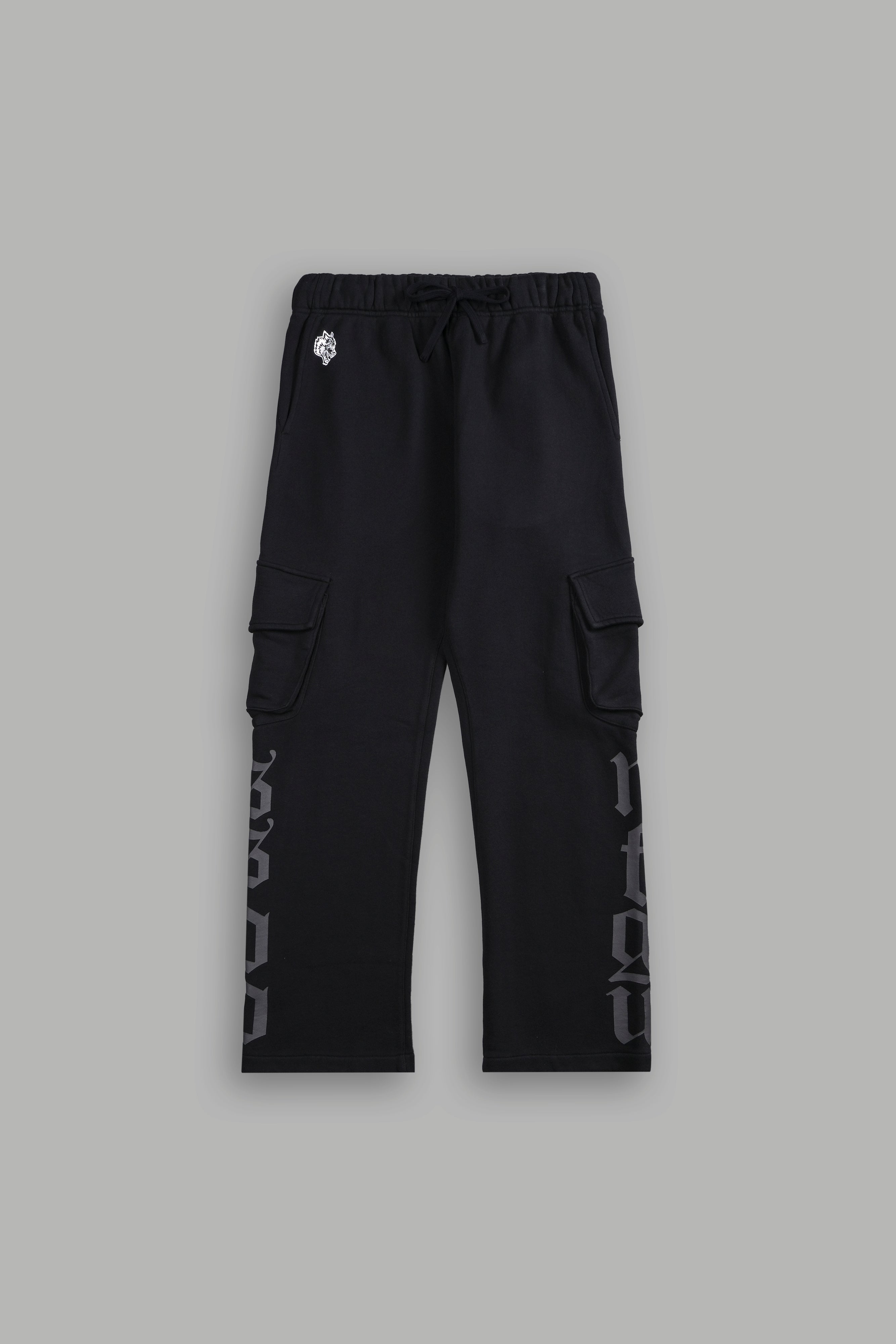 Our Mantra Bigelow Cargo Sweat Pants in Black