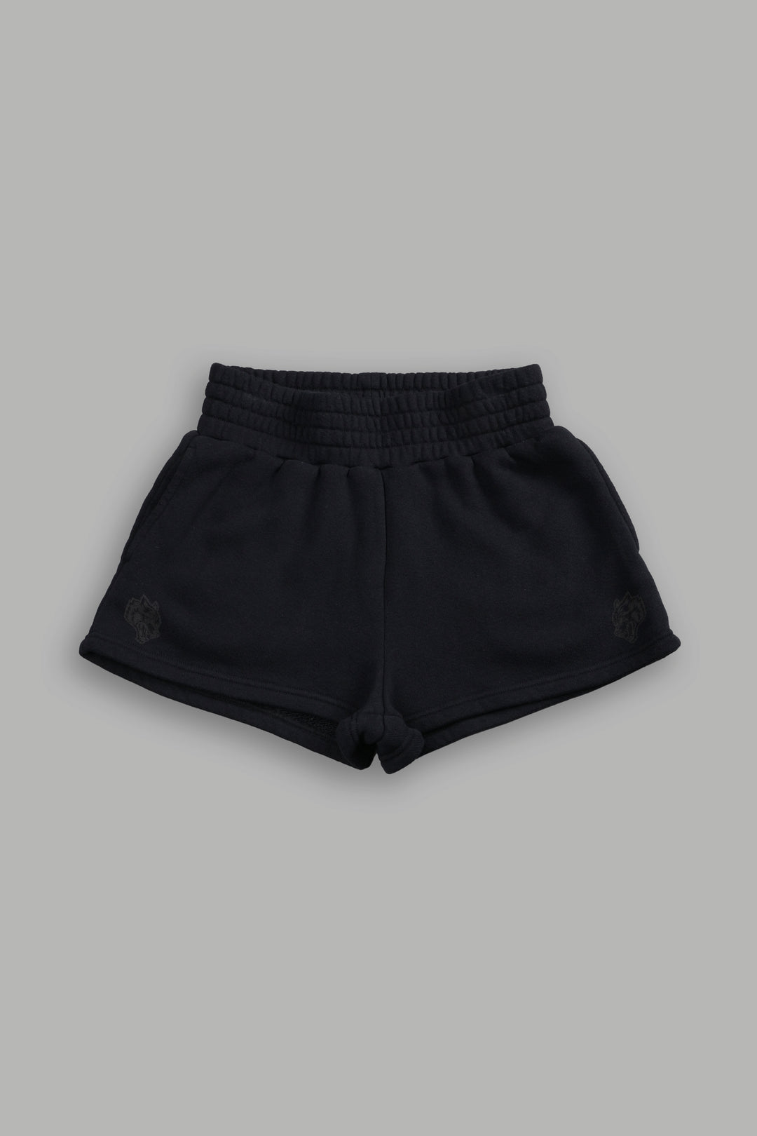 Chopper Appliqué Everson Sweat Shorts in Black