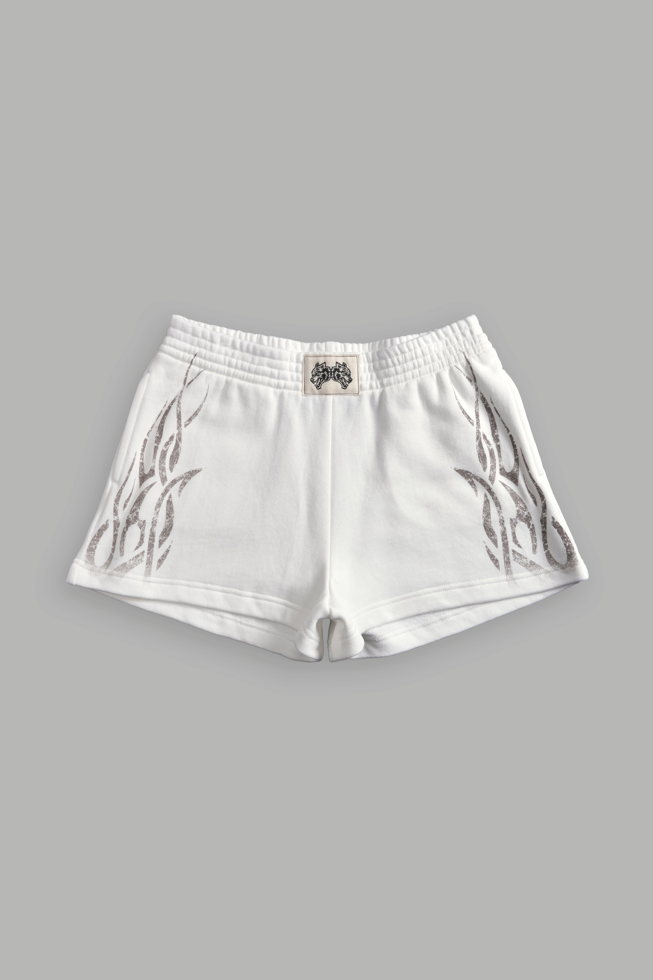 Finite Flame Ellie Sweat Shorts in Cream