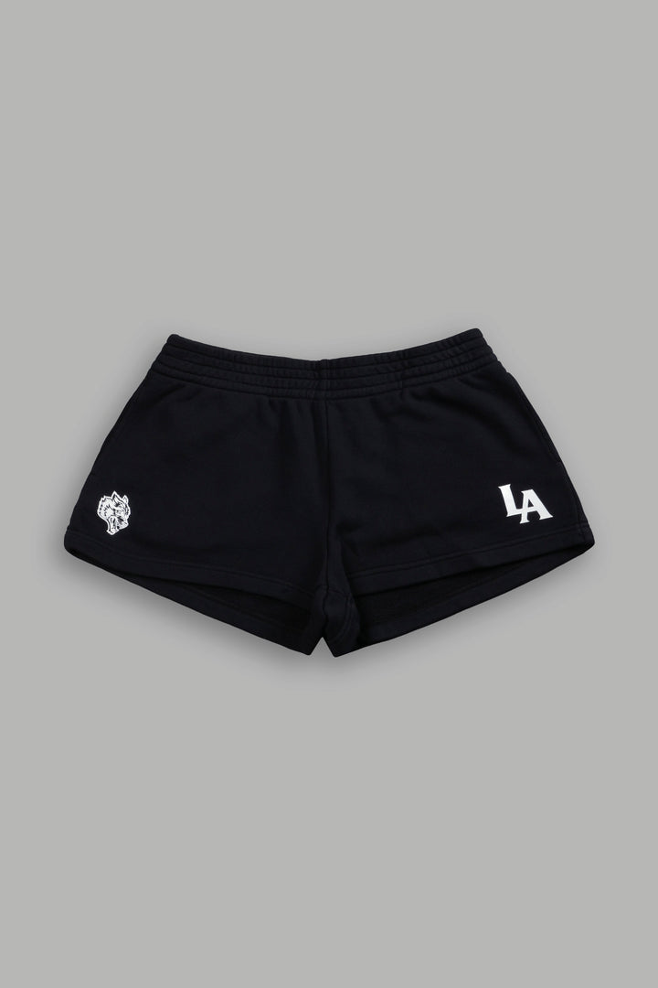 La Wolves V2 Ellie Sweat Shorts in Black