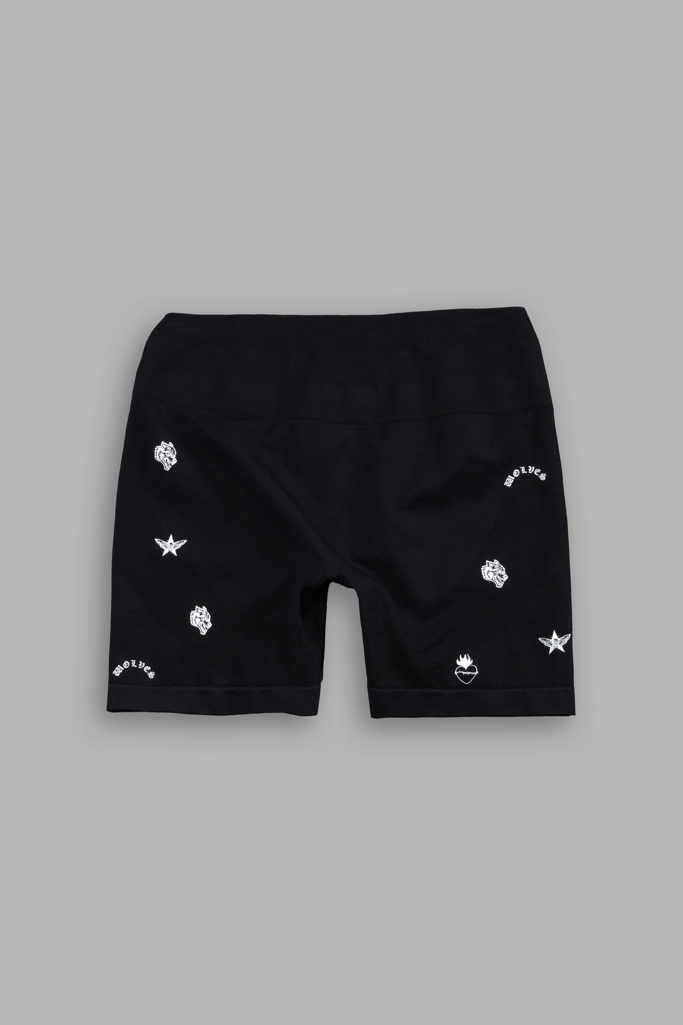 Verona Noir "Stella" Soft Seamless Shorts in Black