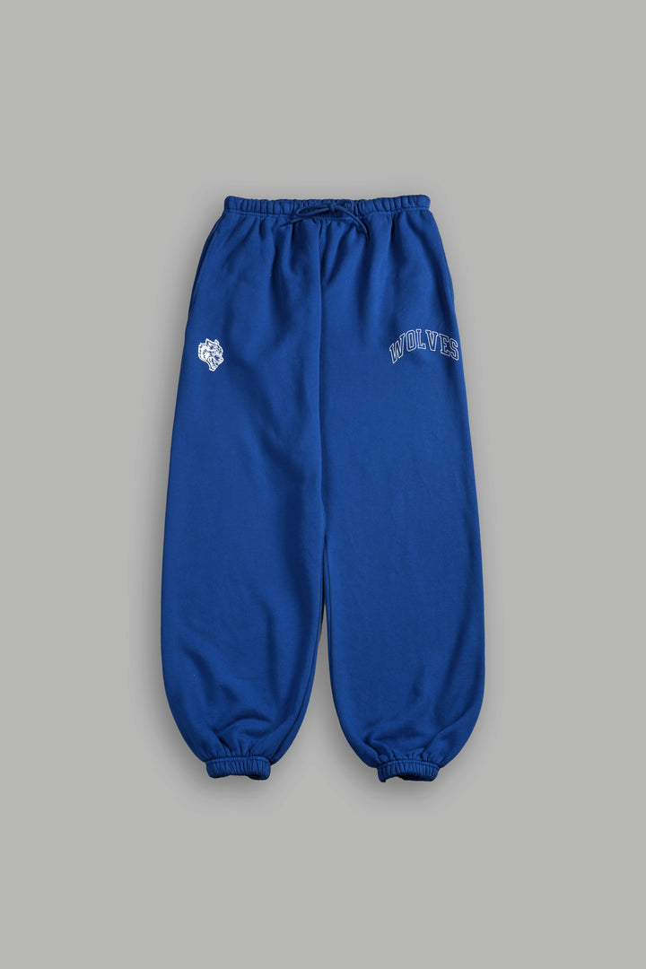 Wolf Loyalty Lightweight Lounger Sweat Pants in Cobalt Blue