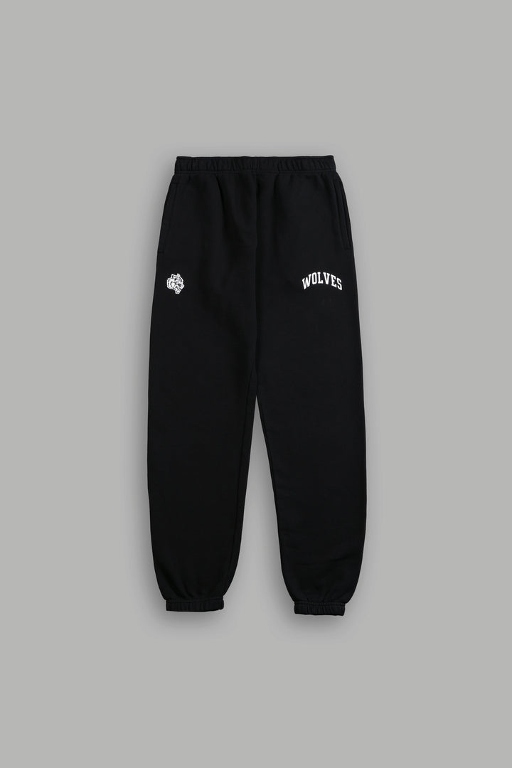 Loyal Wolf She Post Lounge Sweats in Black
