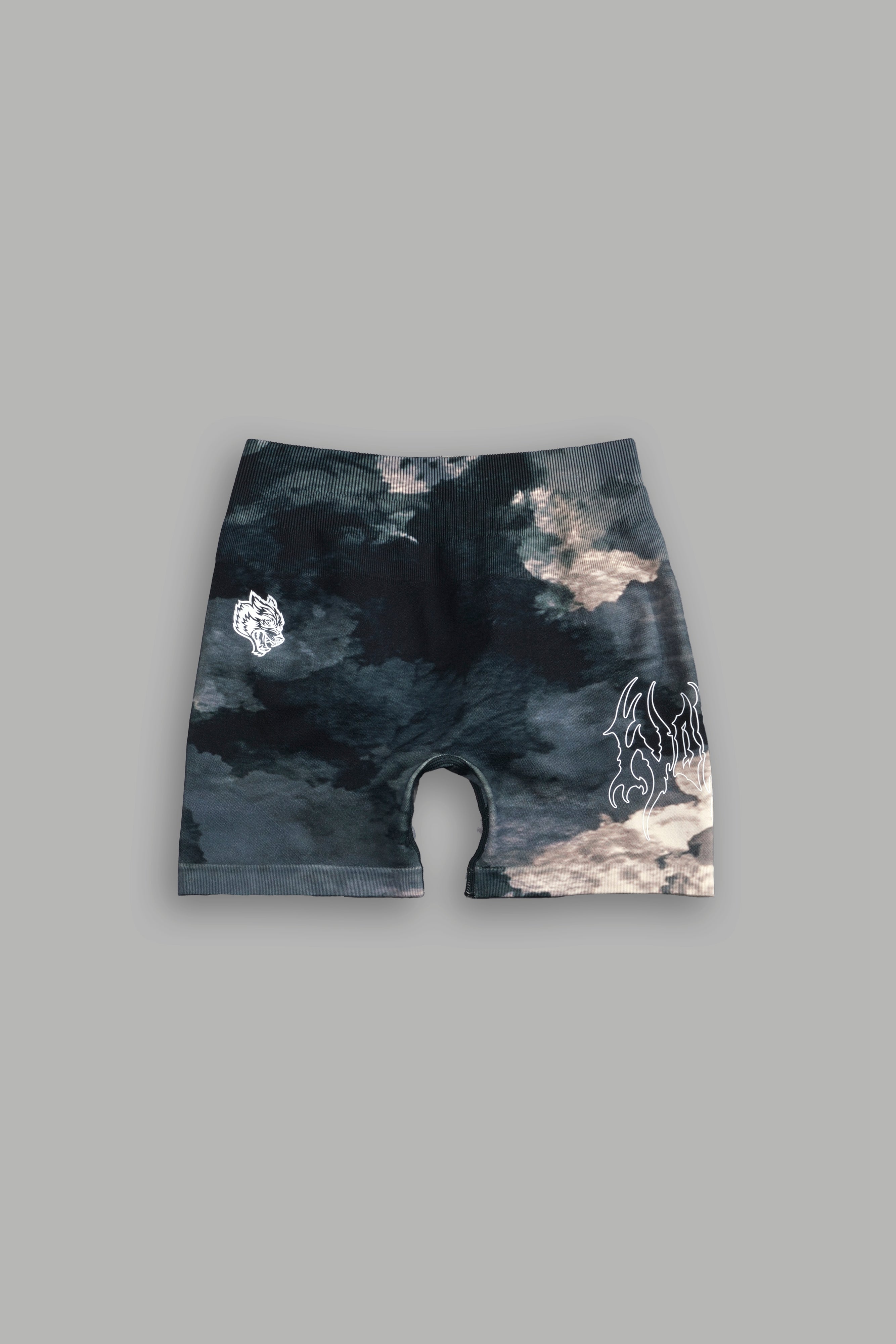 SHE WOLVES FOREVER on sale SEAMLESS EVERSON SHORTS IN IVORY MARBLE