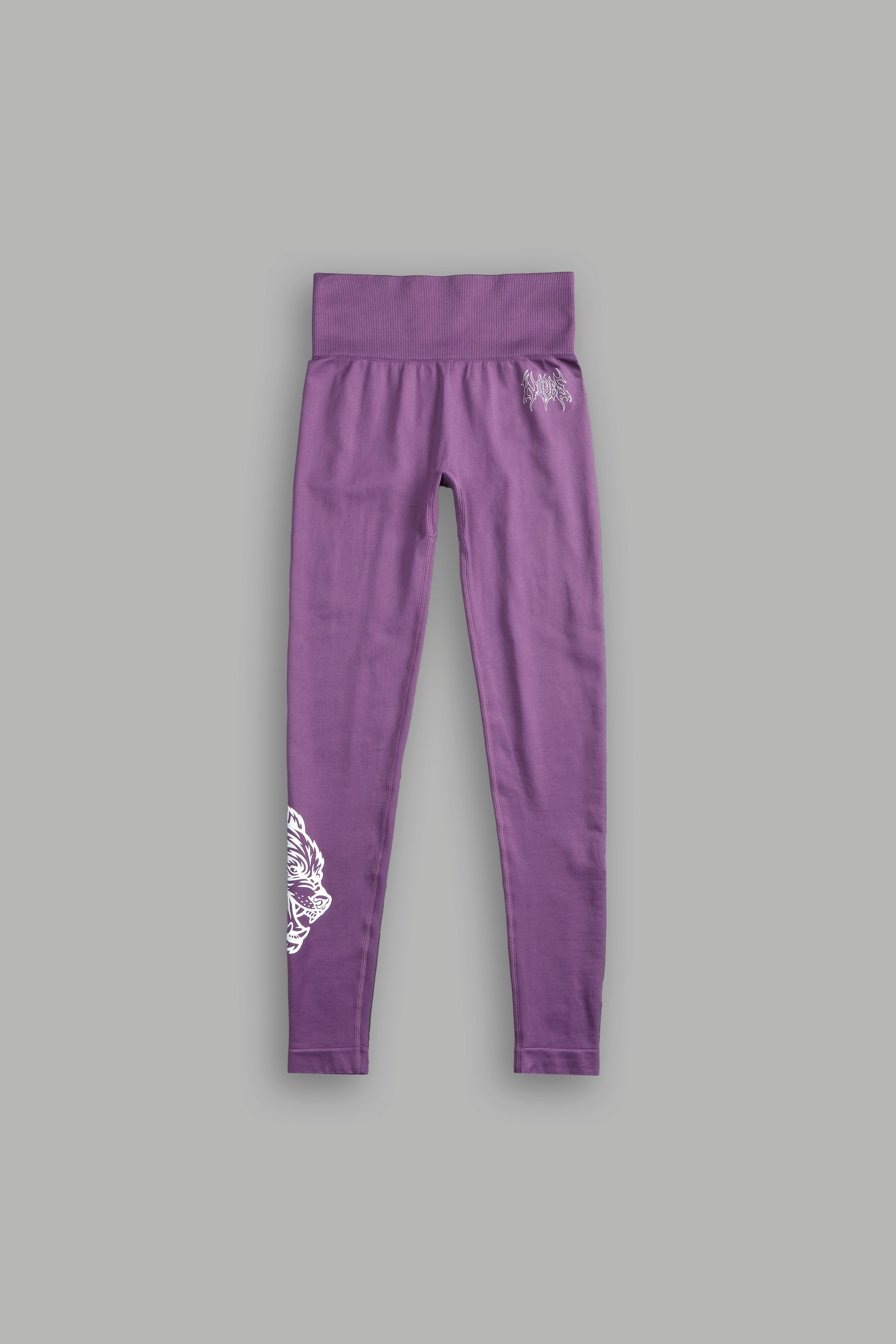 Hesh Forever "Everson Seamless" Scrunch Leggings in Darc Violet