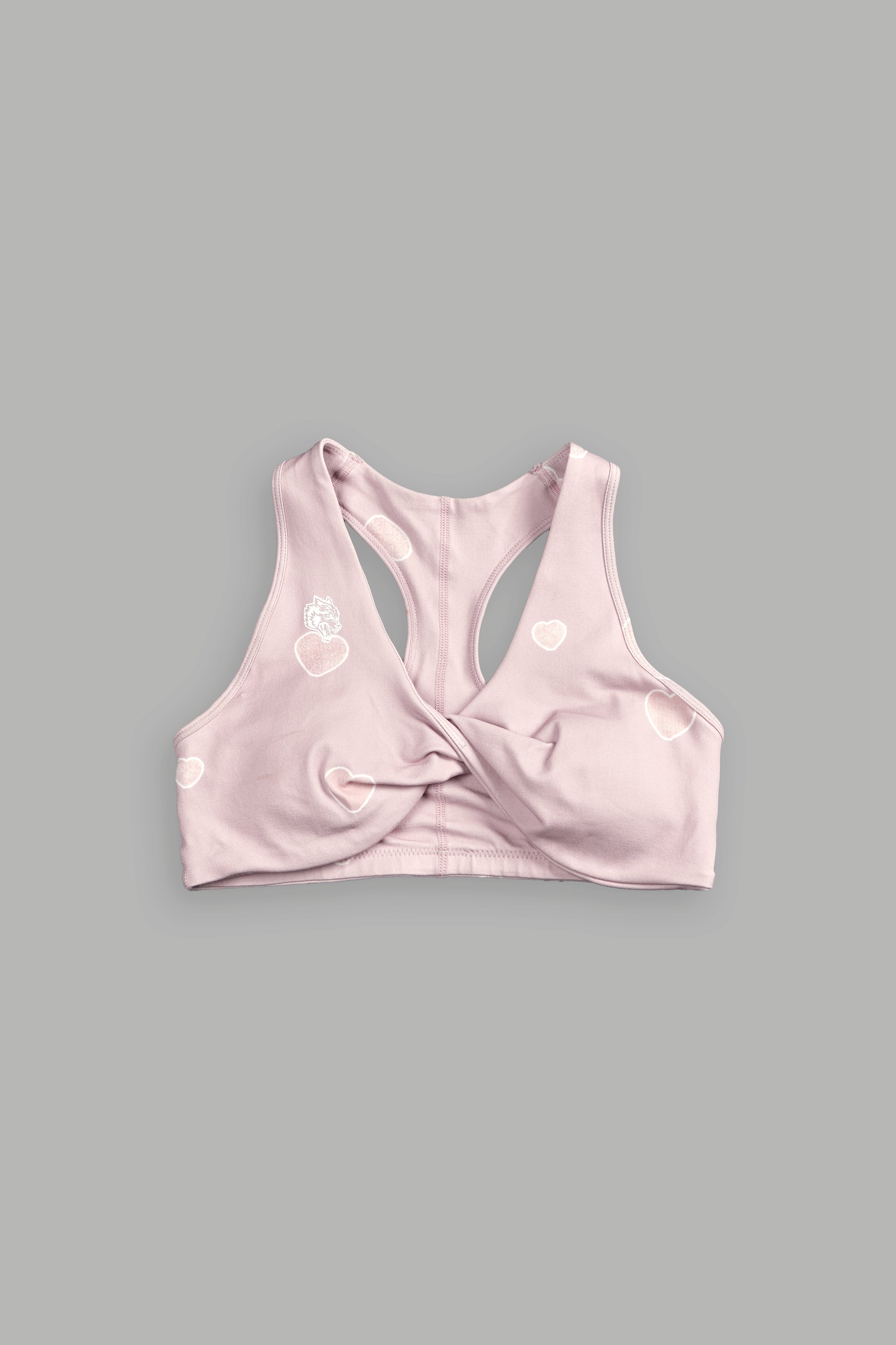 Her Energy "Everson" Seamless Twist Bra in Heart Candy Blush Pink