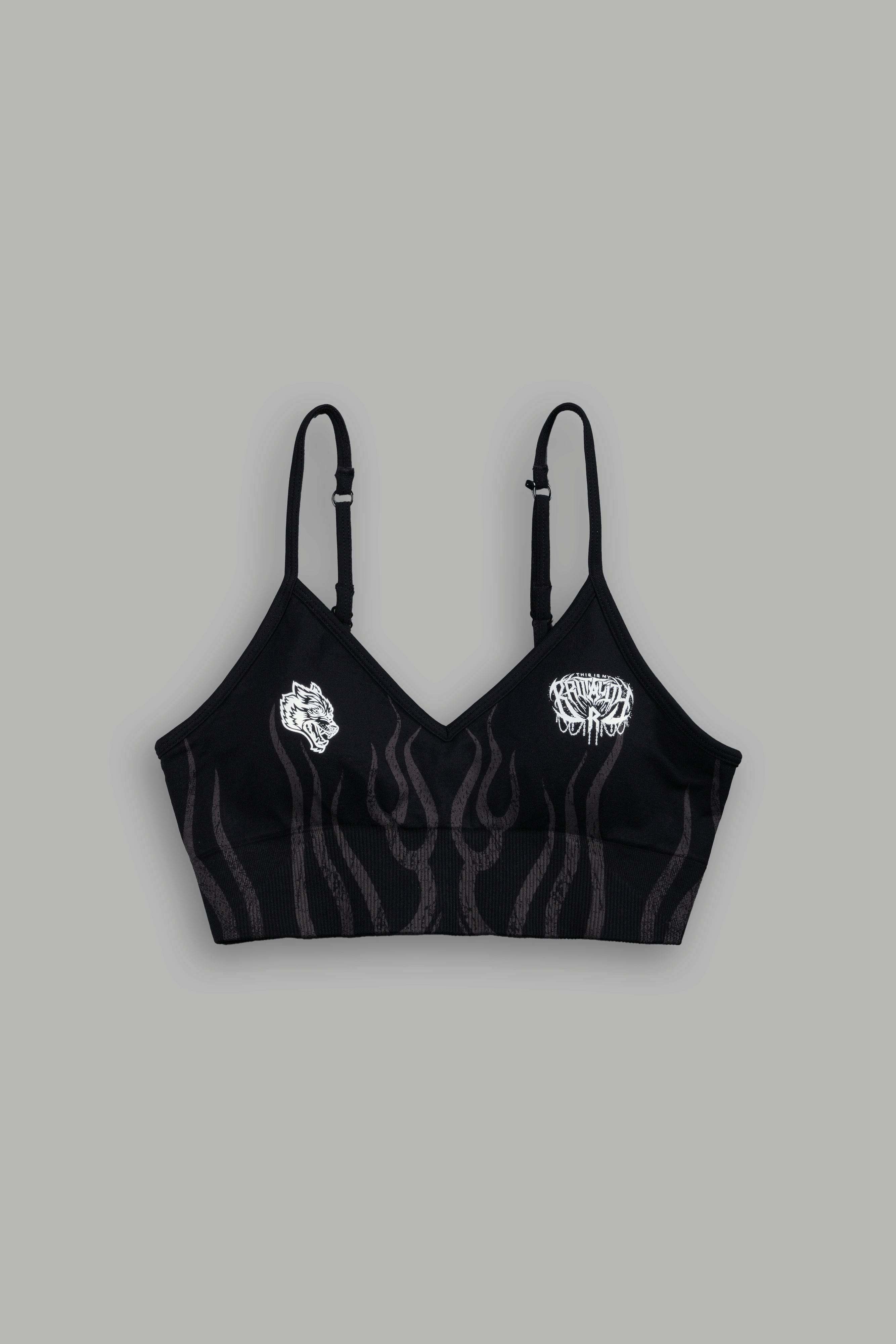 Hellfire "Maya" Soft Seamless Bra in Black