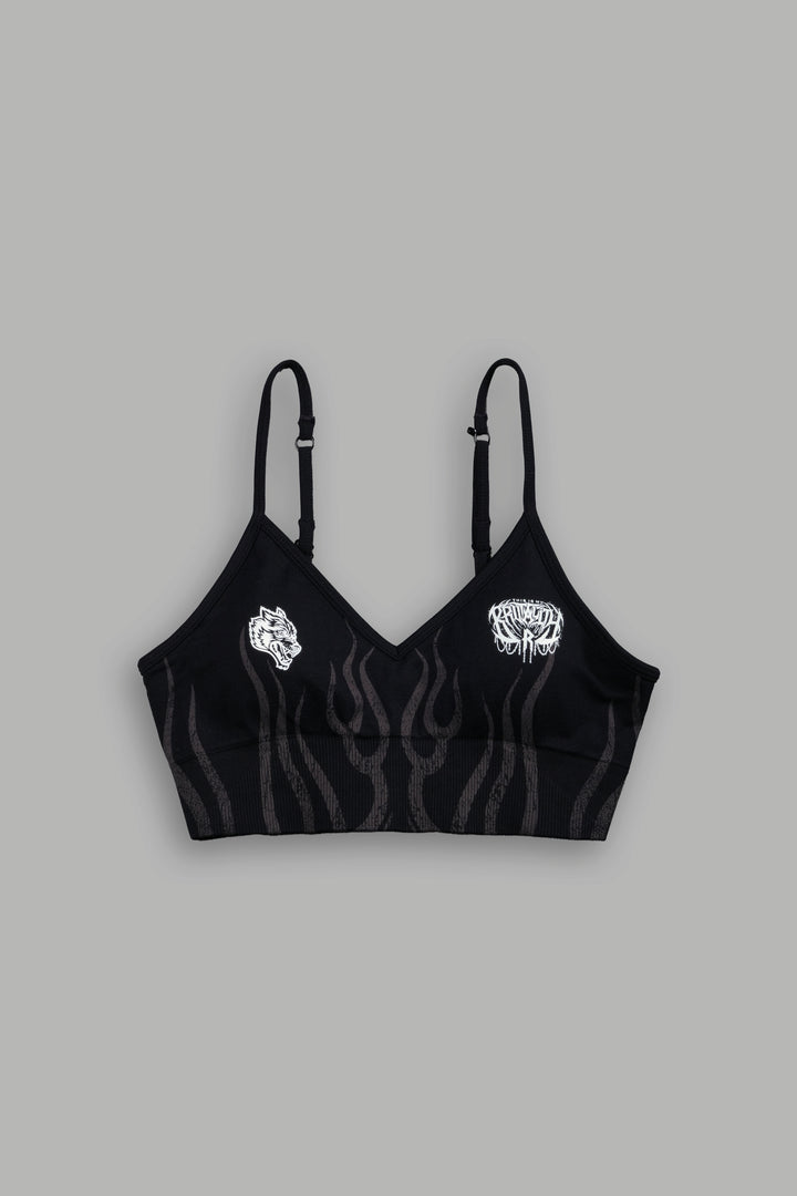 Hellfire "Maya" Soft Seamless Bra in Black