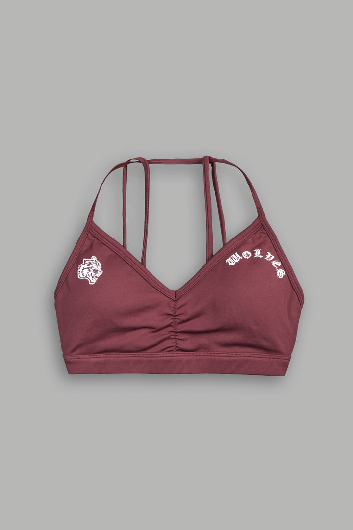 Wolves Evey Seamless Bra In Oxblood