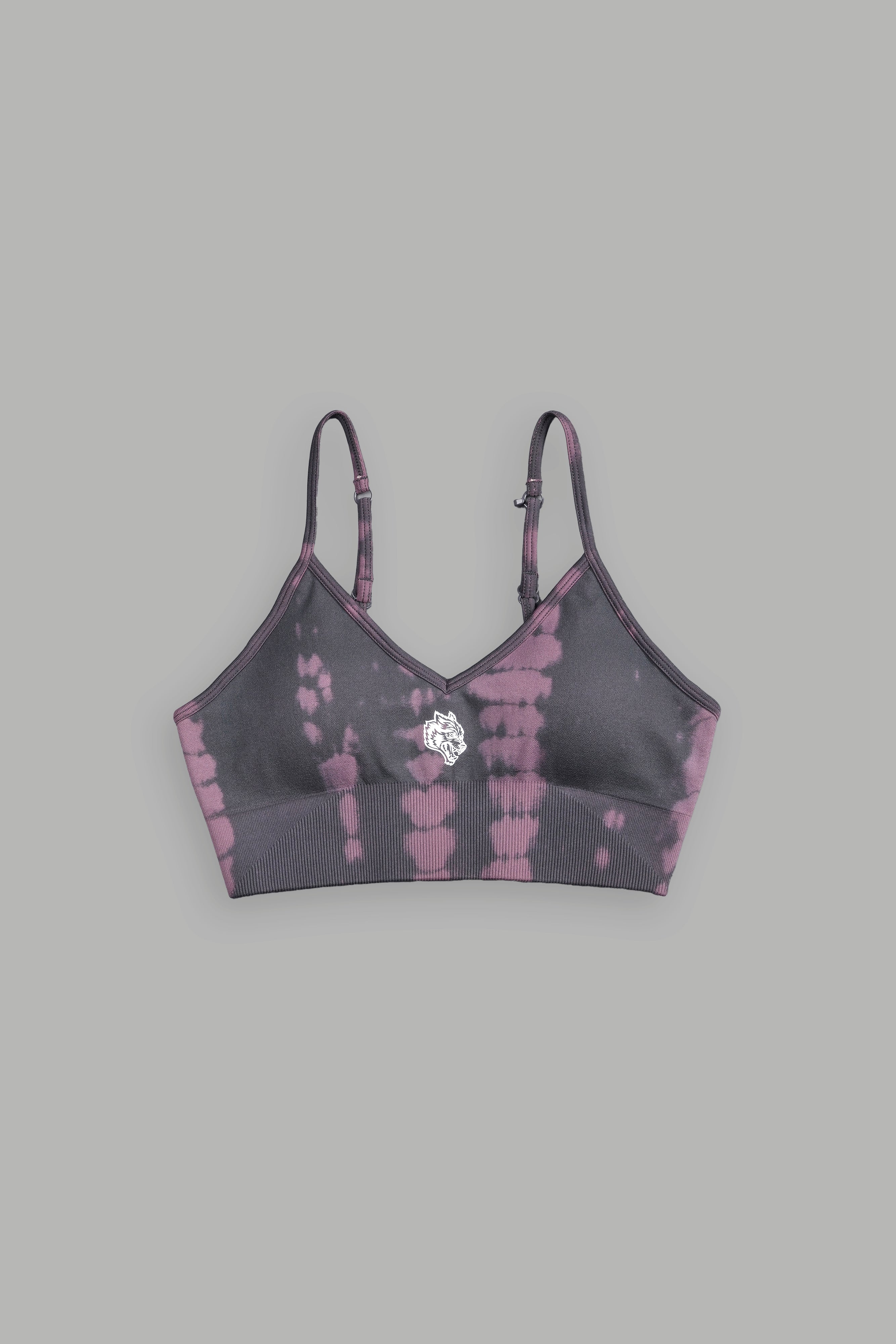 Single Wolf "Everson Seamless" Sports Bra in Cipher Purple Serpent