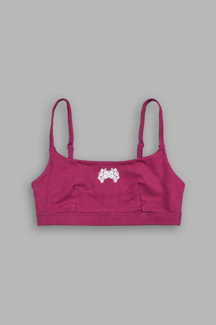 She Wolf Remi Bralette In Deep Raspberry