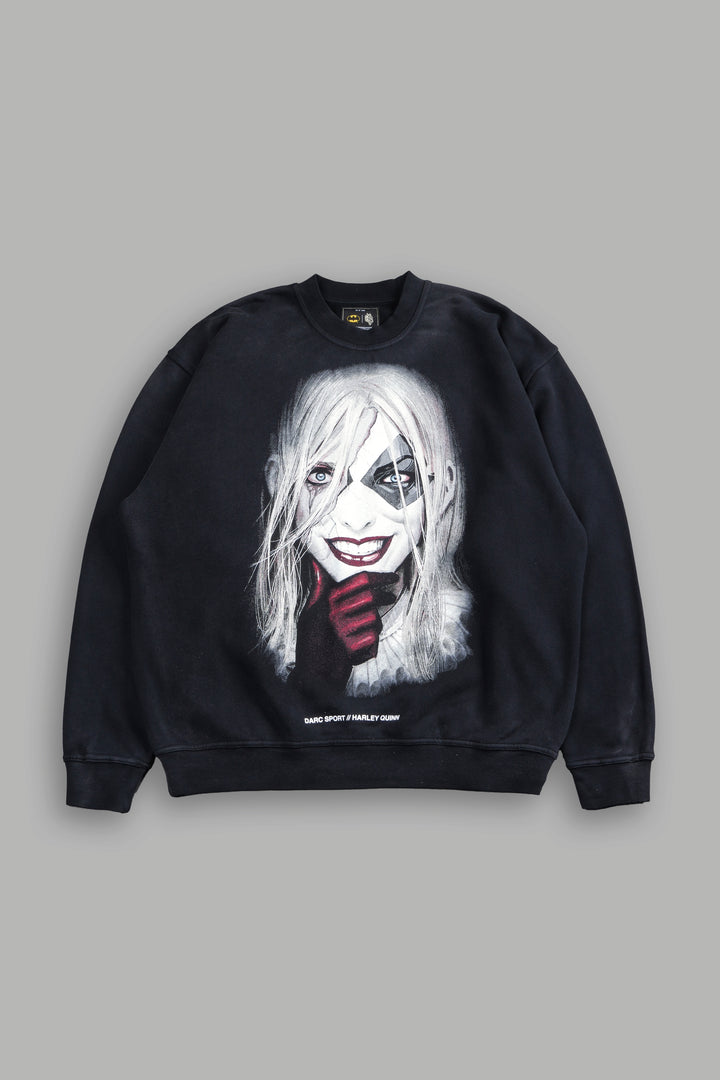 Quinn Forever London Crewneck in Black Drift Wash