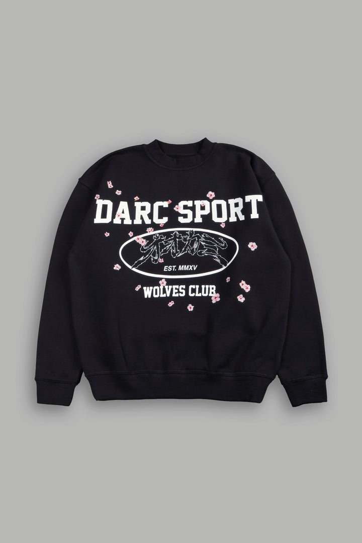 Sakura Core London Crewneck in Black