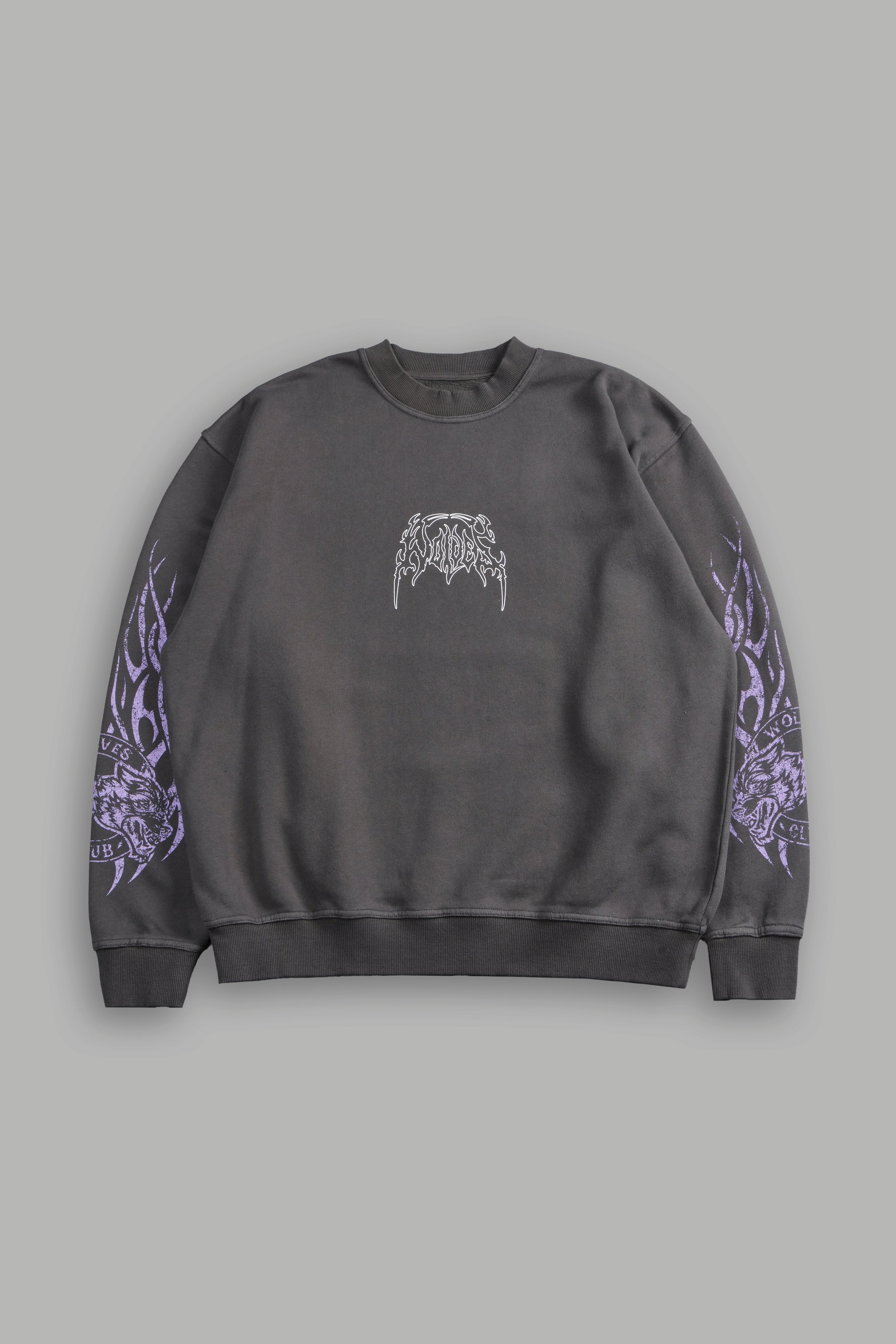 Finite Flame London Crewneck in Wolf Gray