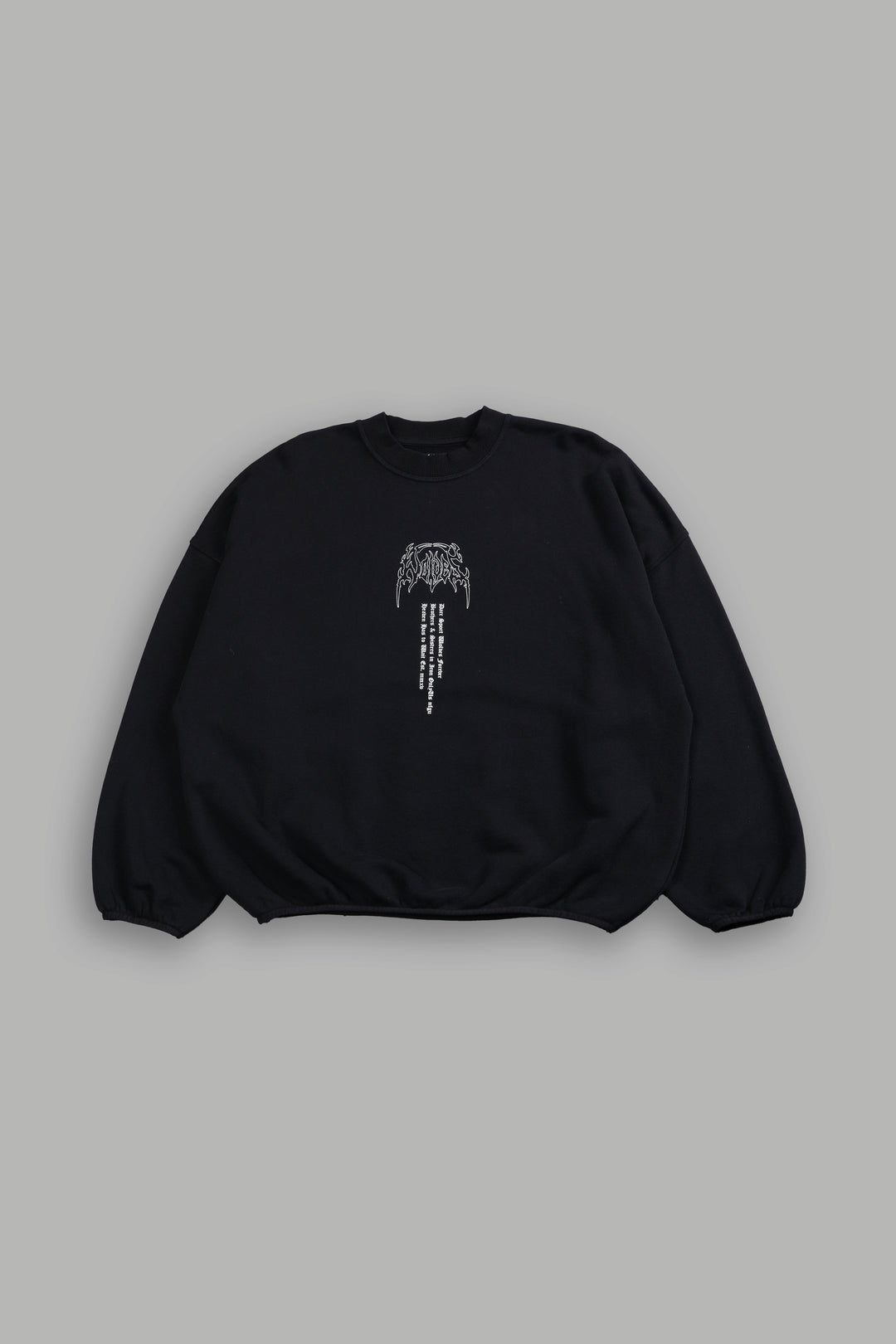 Wolves Hesh She S. Hall Crewneck in Black