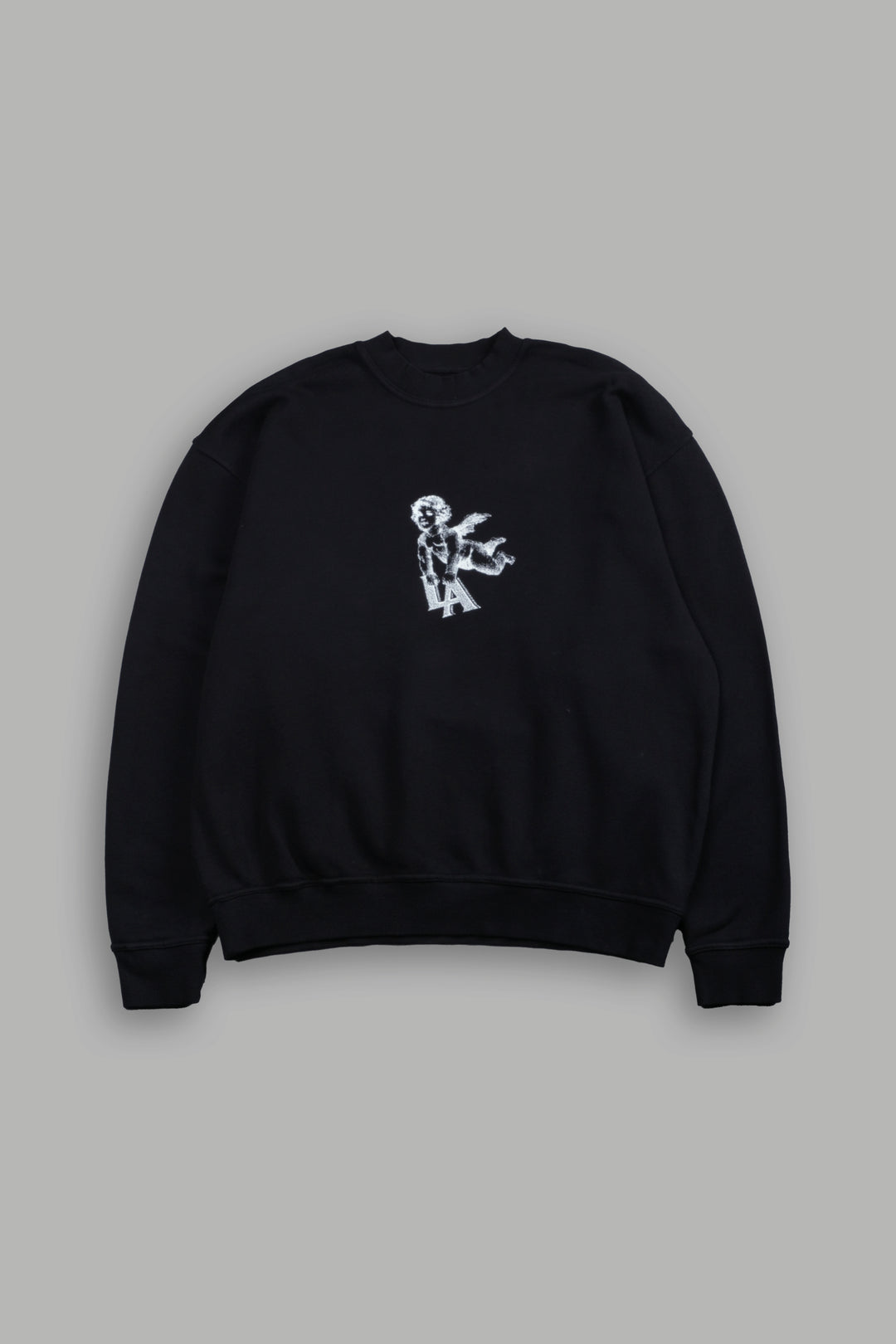La Cherub London Crewneck in Black