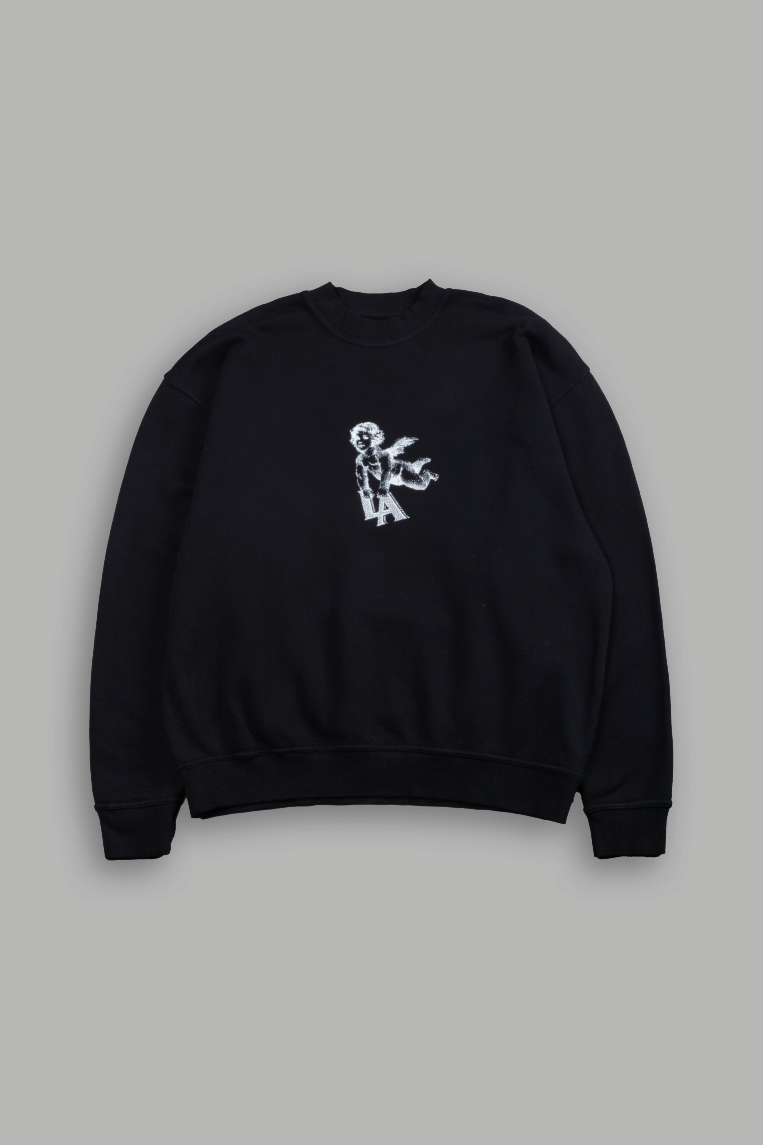 La Cherub London Crewneck in Black