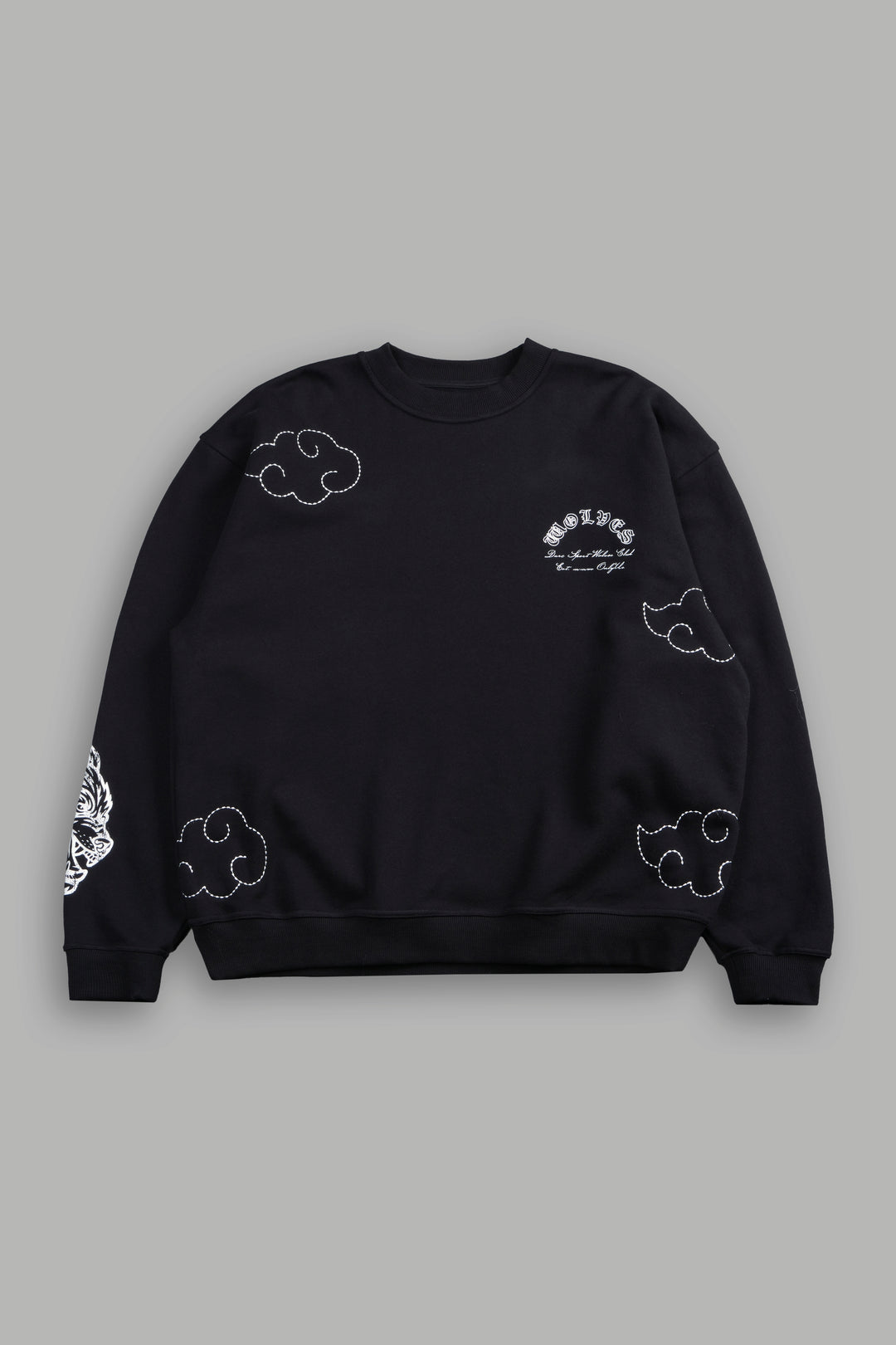 Darc Clouds London Crewneck in Black