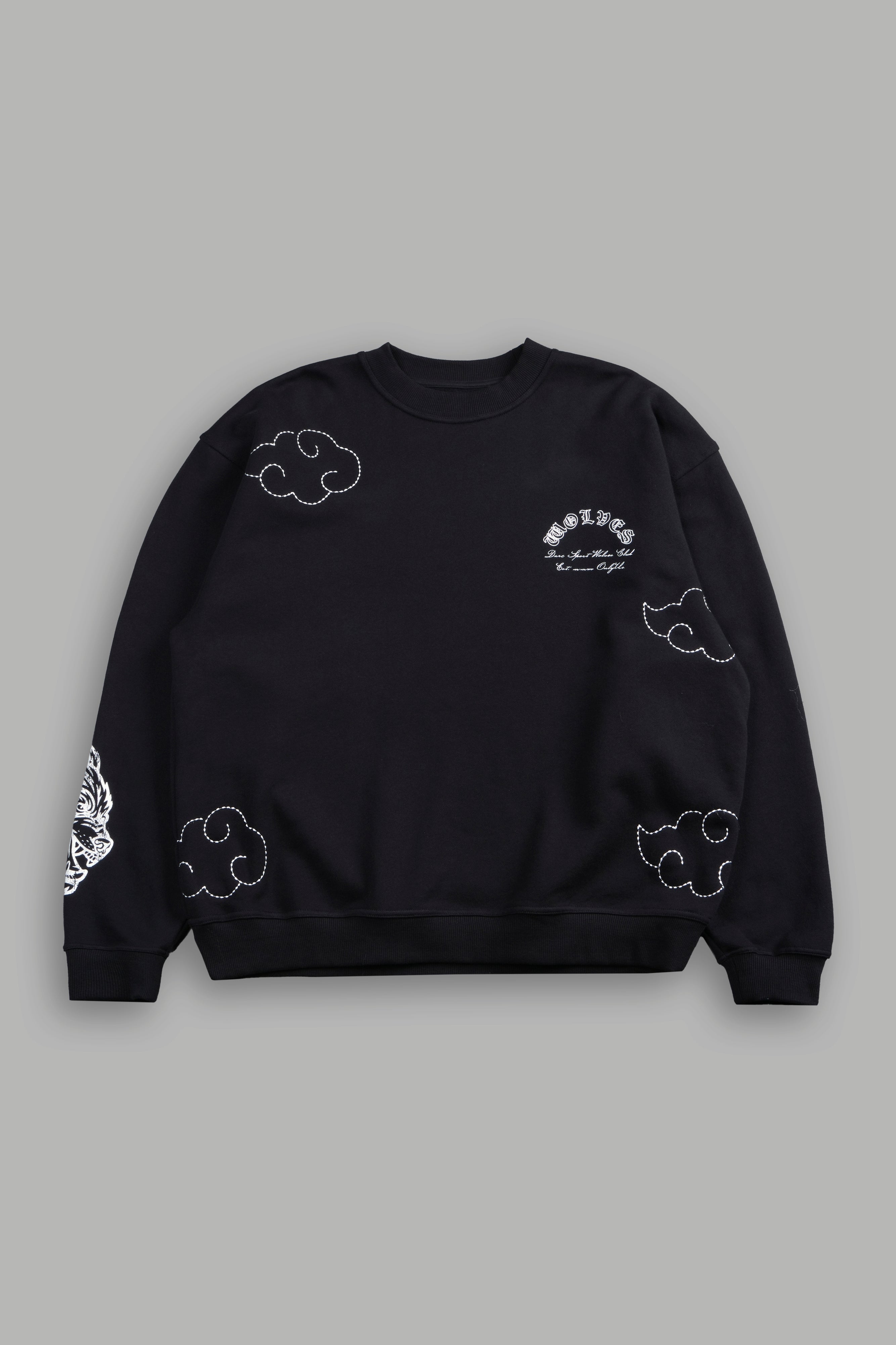 Darc Clouds London Crewneck in Black