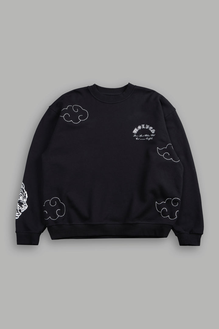 Darc Clouds London Crewneck in Black