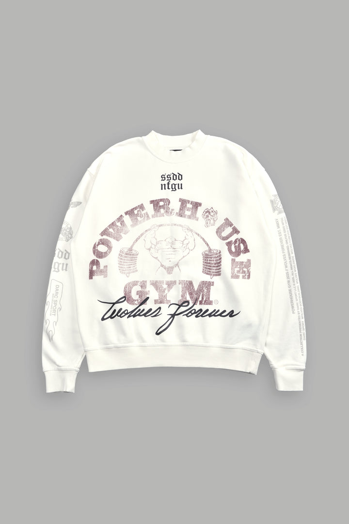 Wolves House Unisex London Crewneck in Cream