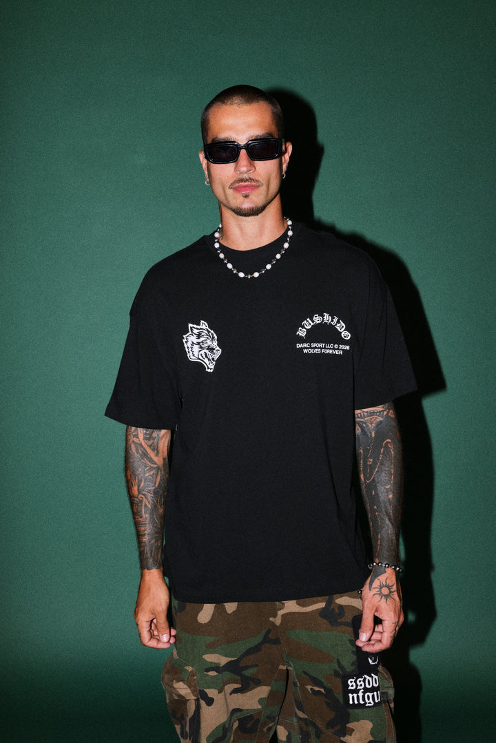 Shutendoji Premium Oversized Tee in Black