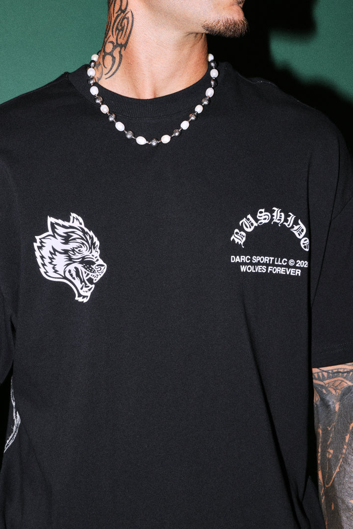 Shutendoji Premium Oversized Tee in Black