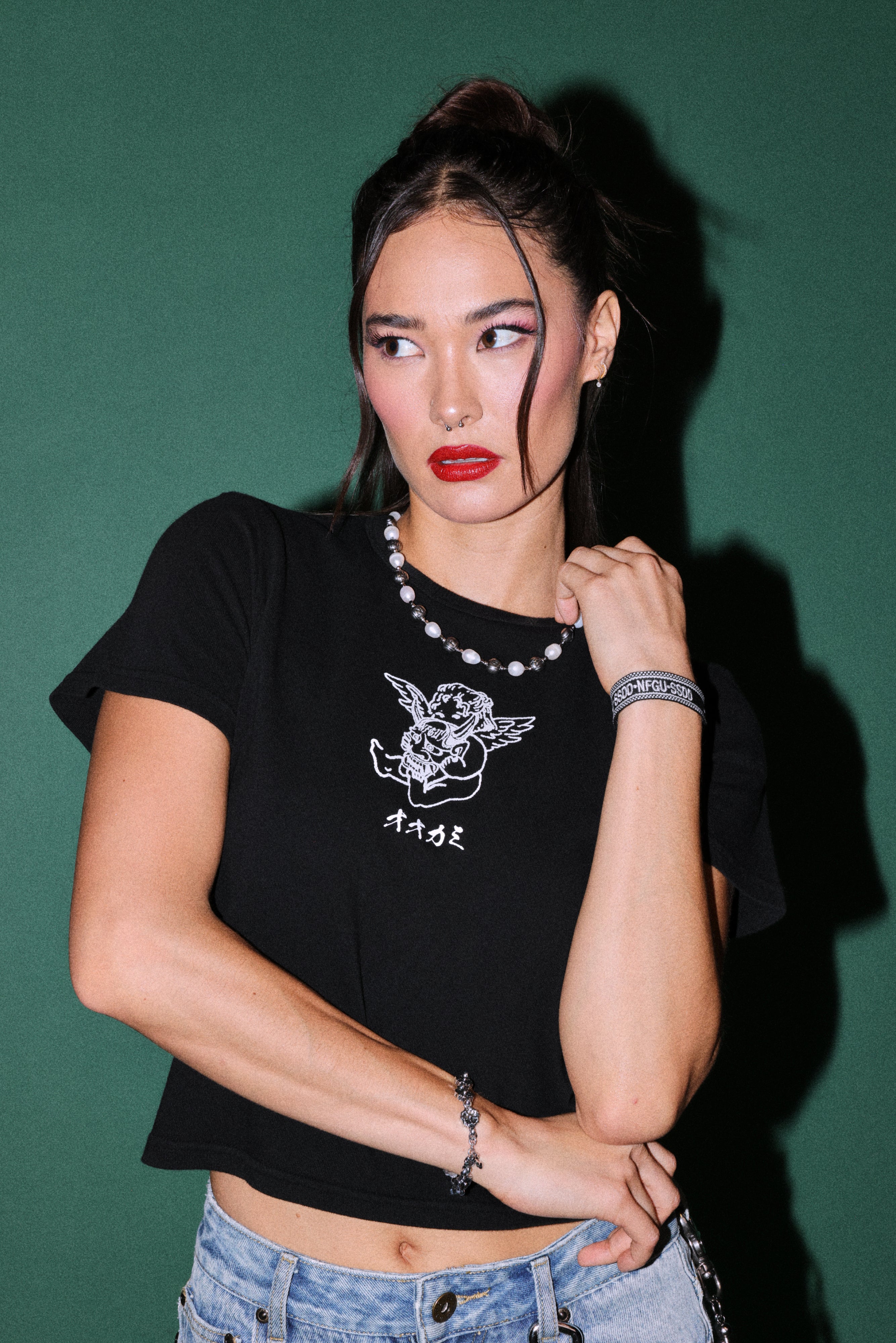 Oni Cherub Timeless Tee in Black