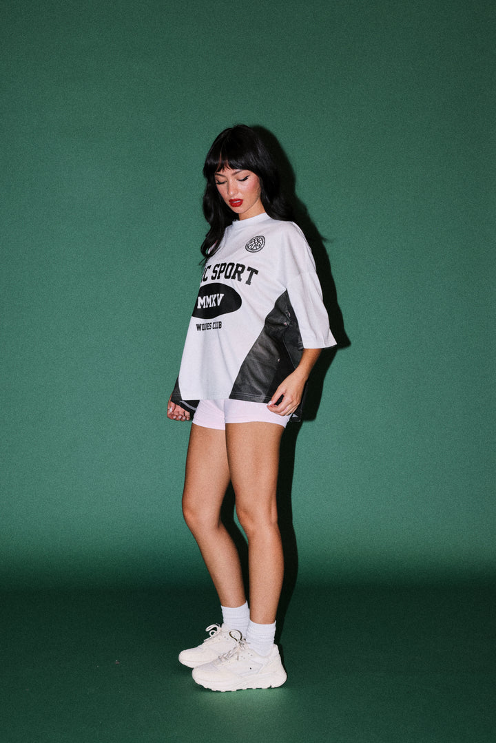 Ds Warrior Naldo Sports Jersey in Cream/Black