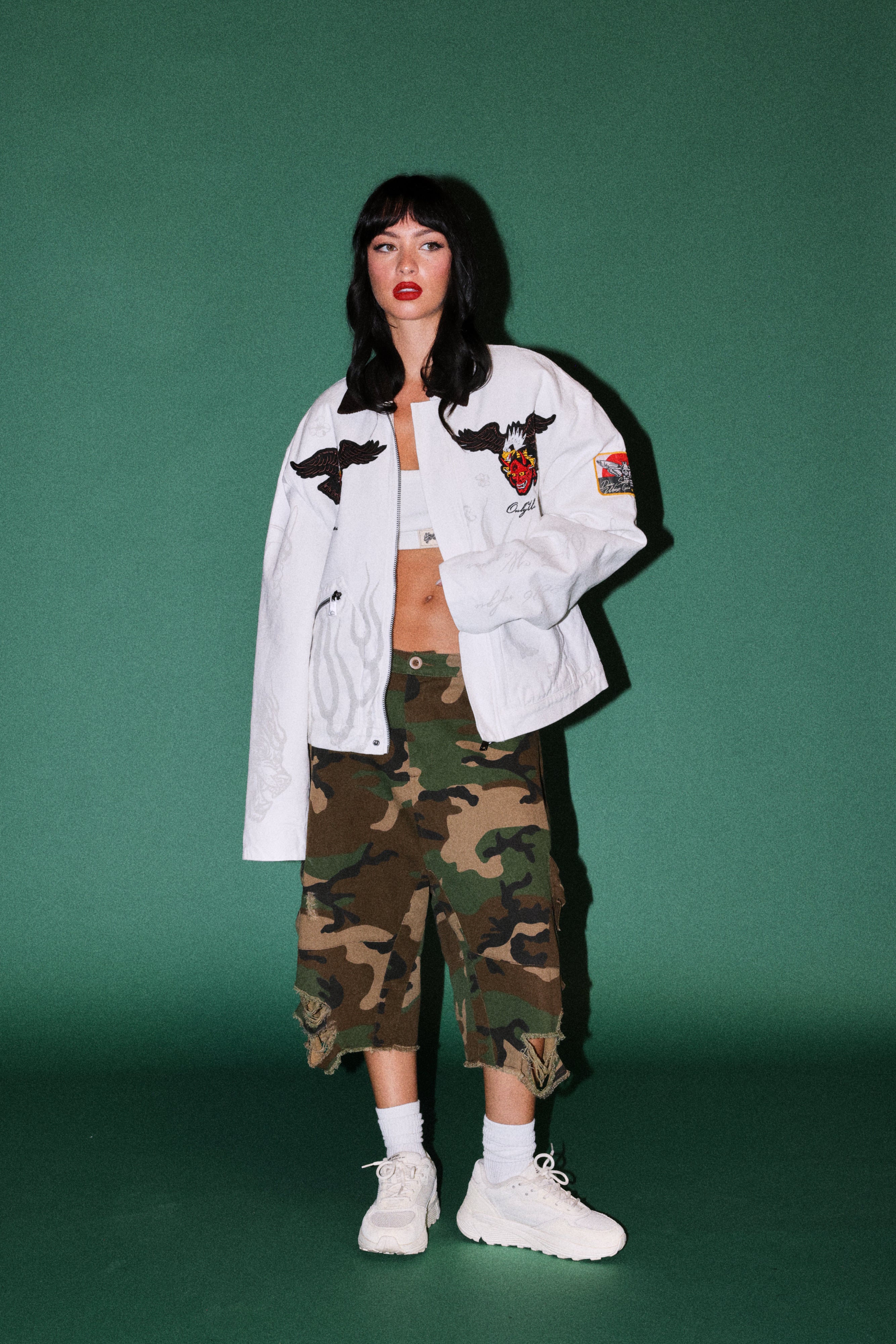 The Eagle & The Oni Earl Jacket in Cream