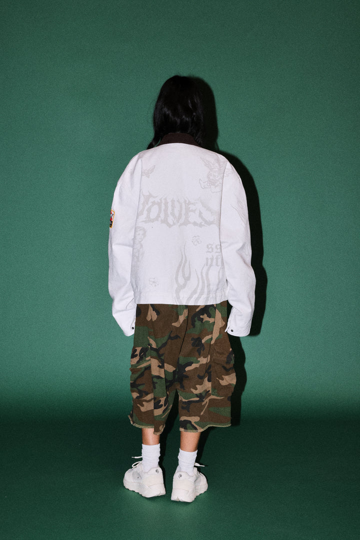 The Eagle & The Oni Earl Jacket in Cream