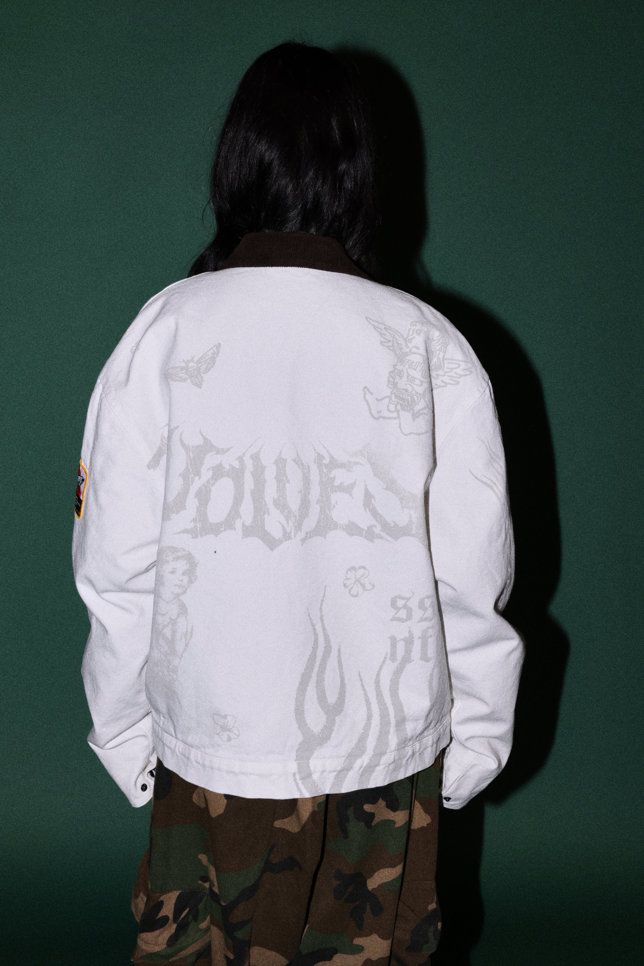 The Eagle & The Oni Earl Jacket in Cream