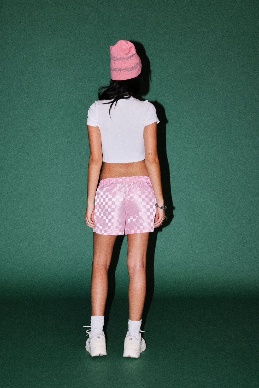 Dual Wolf Roxie Run Shorts in Cherry Blossom