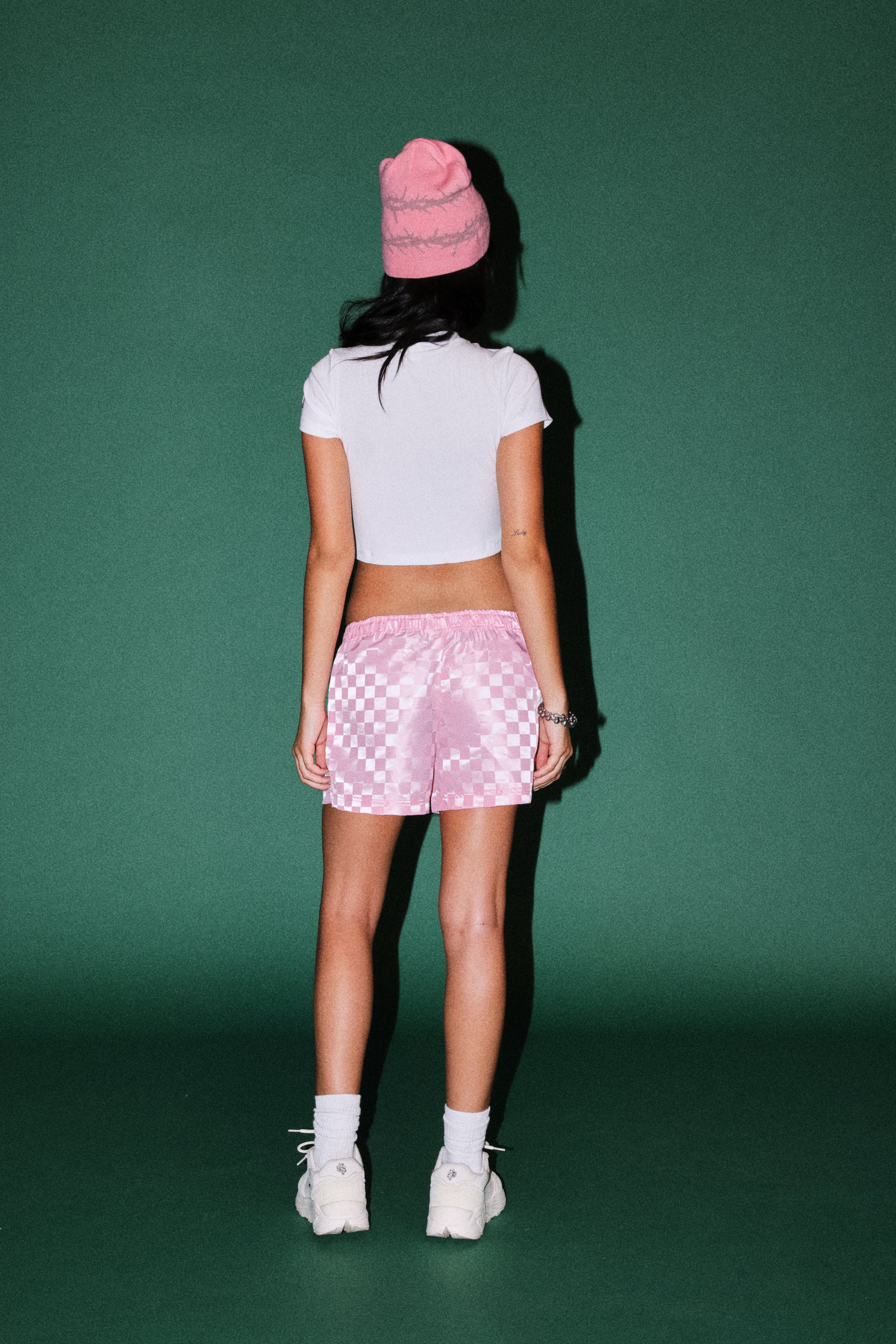 Dual Wolf Roxie Run Shorts in Cherry Blossom