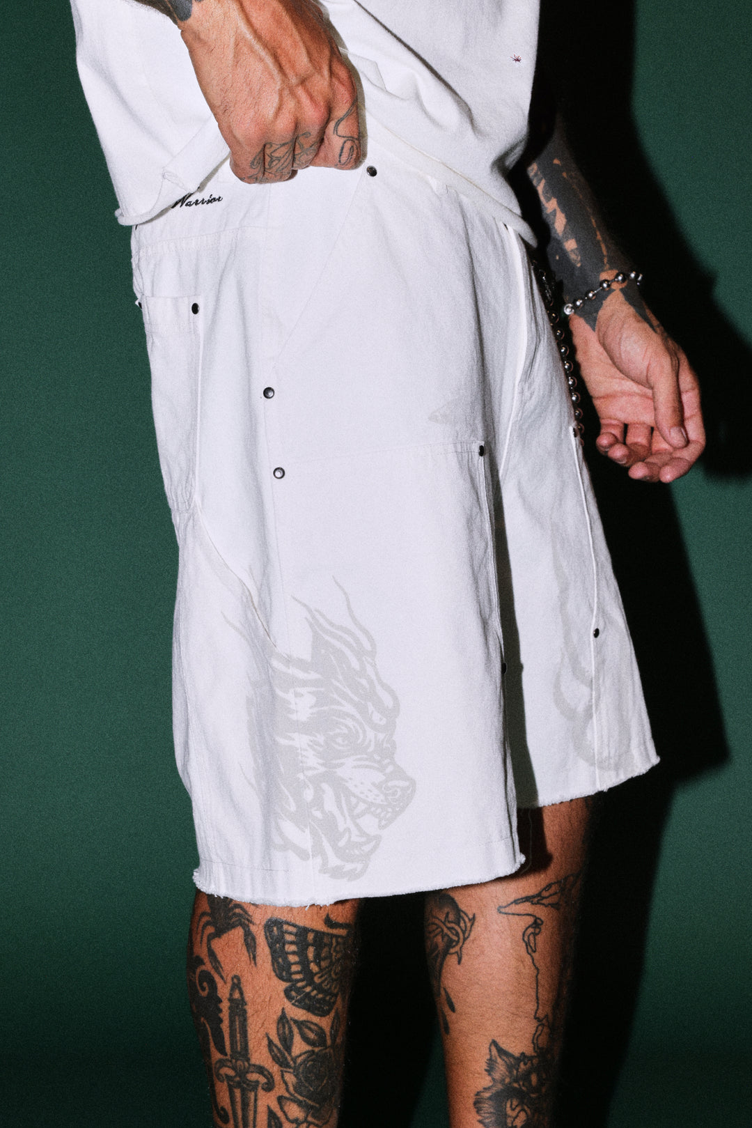 The Eagle & The Oni Hoffa Shorts in Cream