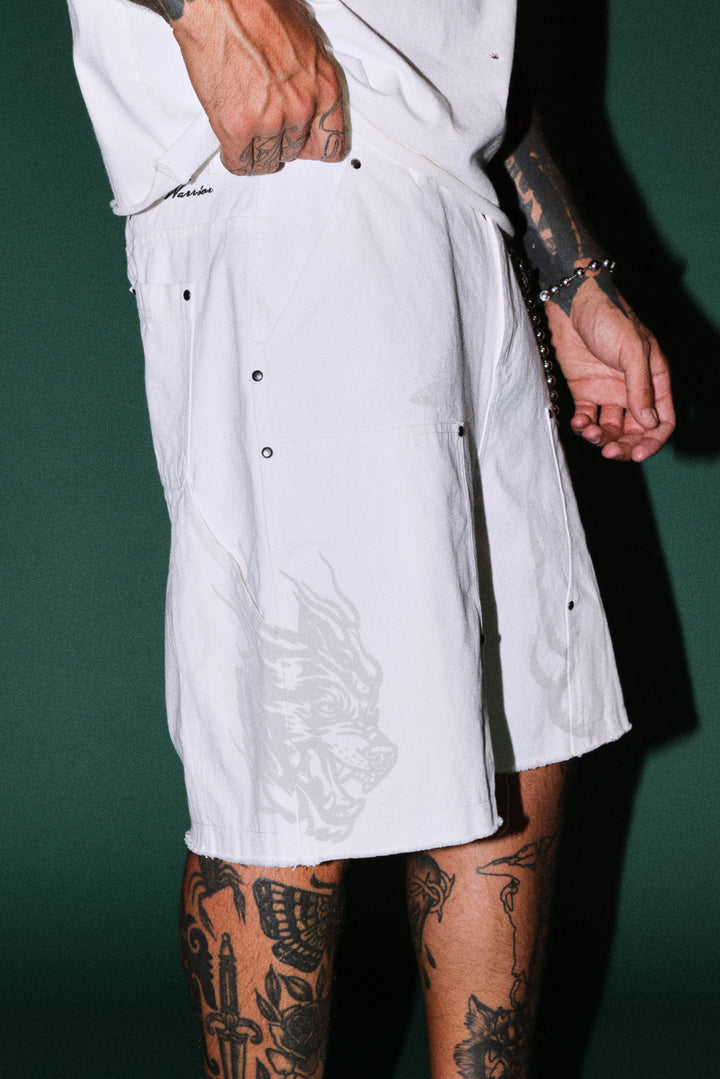 The Eagle & The Oni Hoffa Shorts in Cream