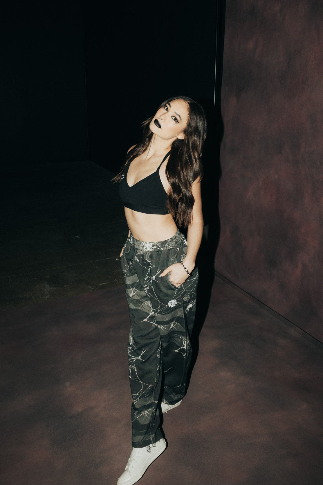 Iron Wolf She Kumite Sweat Pants in Spider Camo