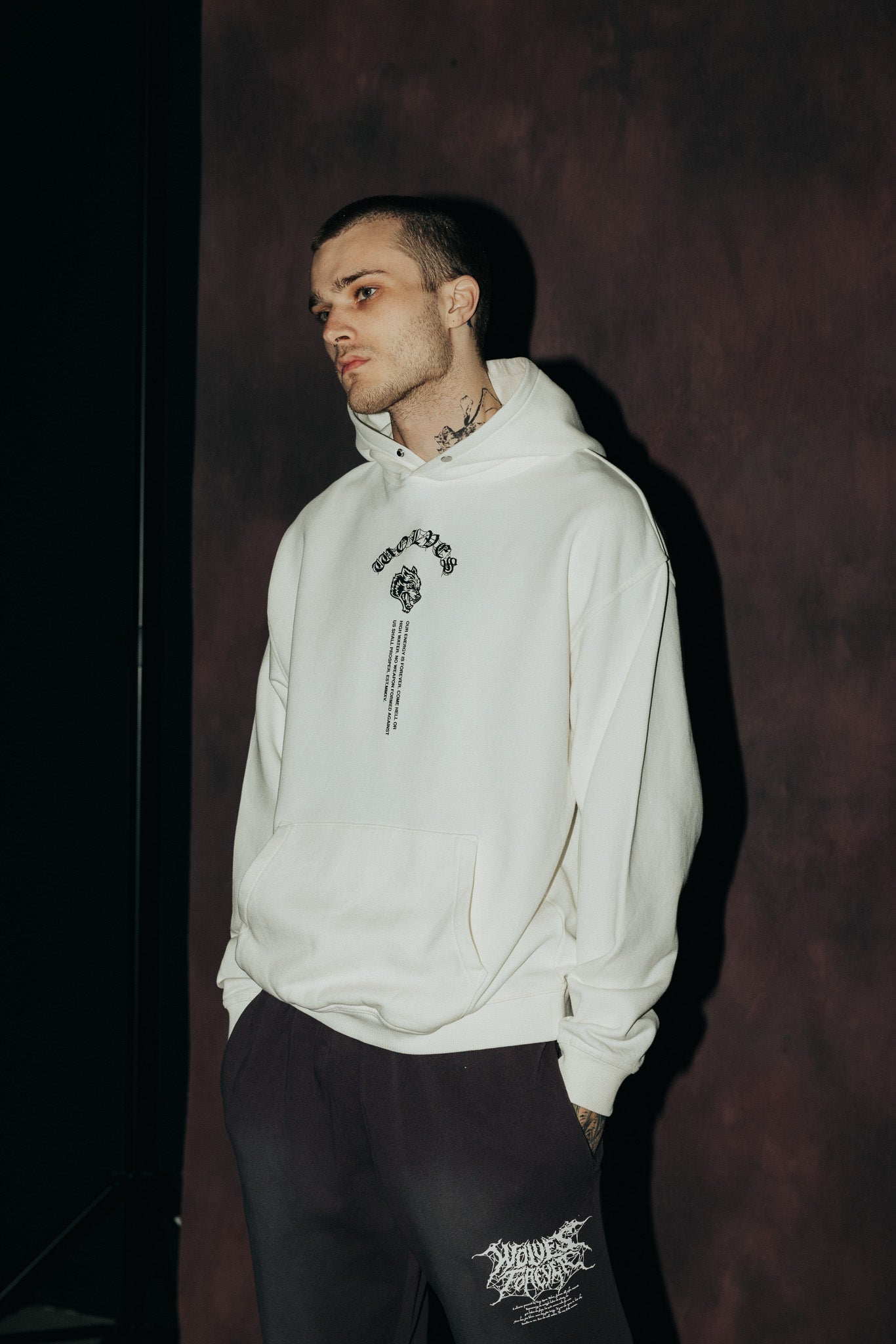 Darc Origin "P" Hoodie in Cream