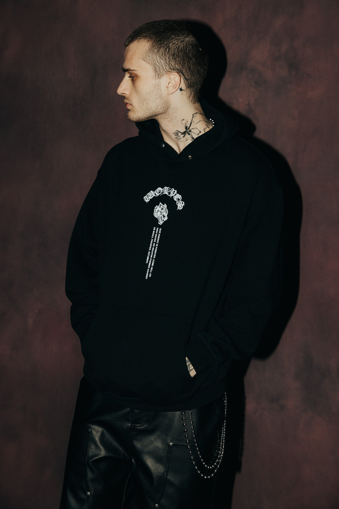 Darc Origin "P" Hoodie in Black