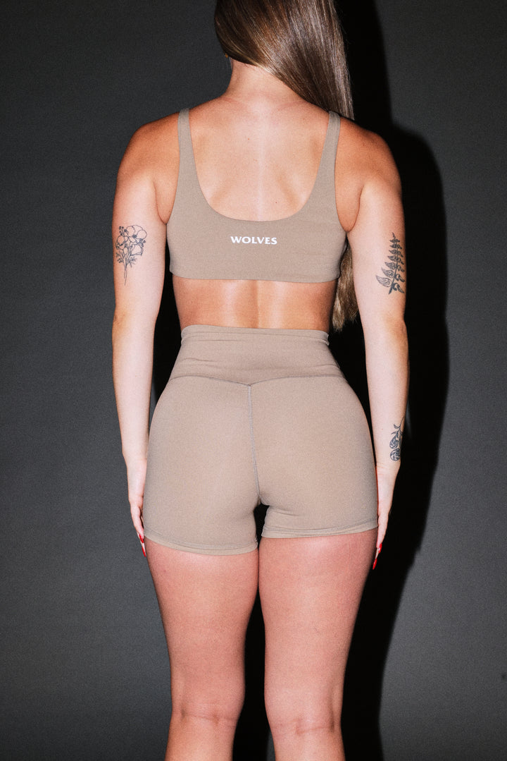 Loyalty V3 "Energy" Pump Shorts in Taupe