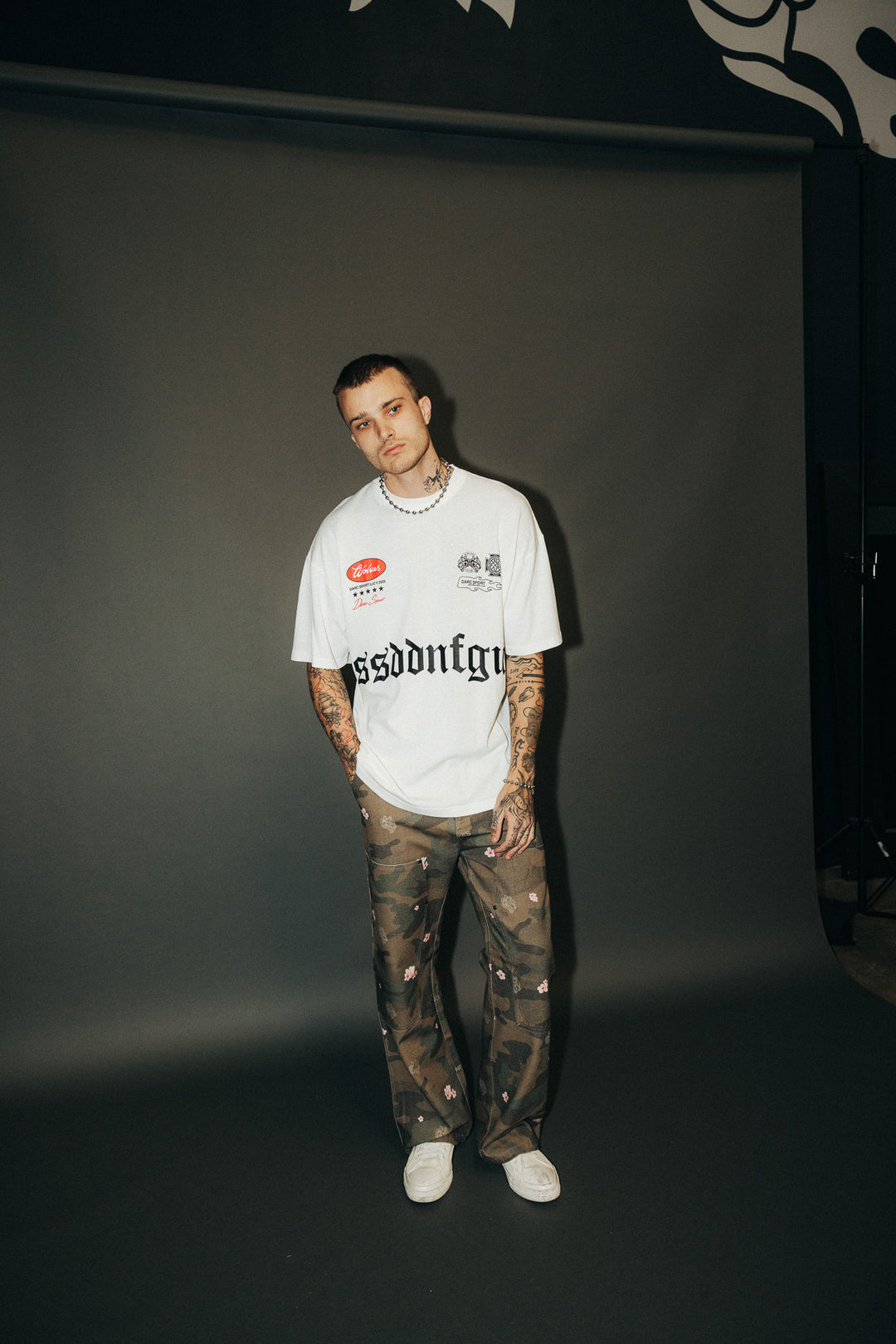 Us Forever "Premium" Oversized Tee in Cream