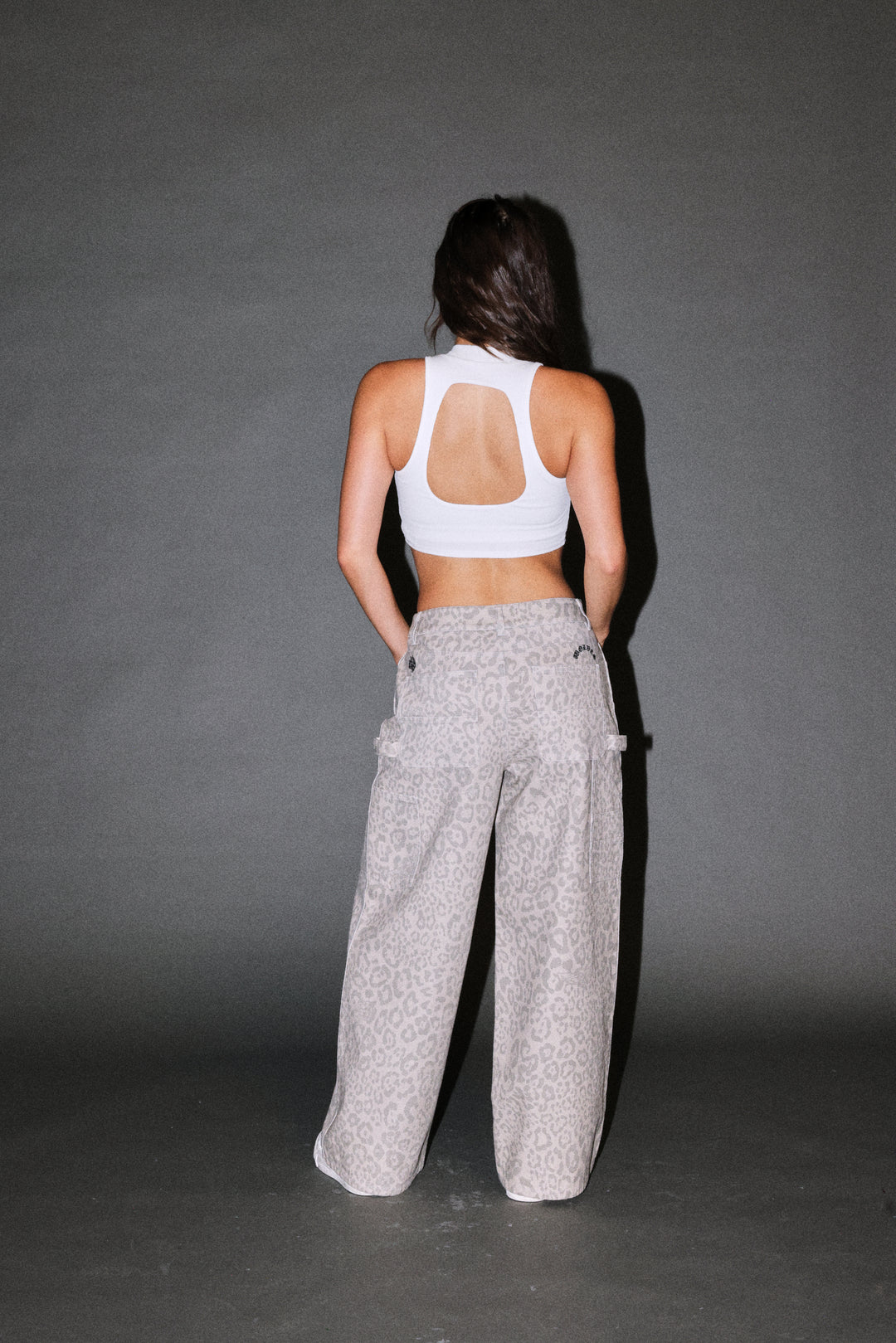 Chopper Romy Mockneck Ribbed Tank in White