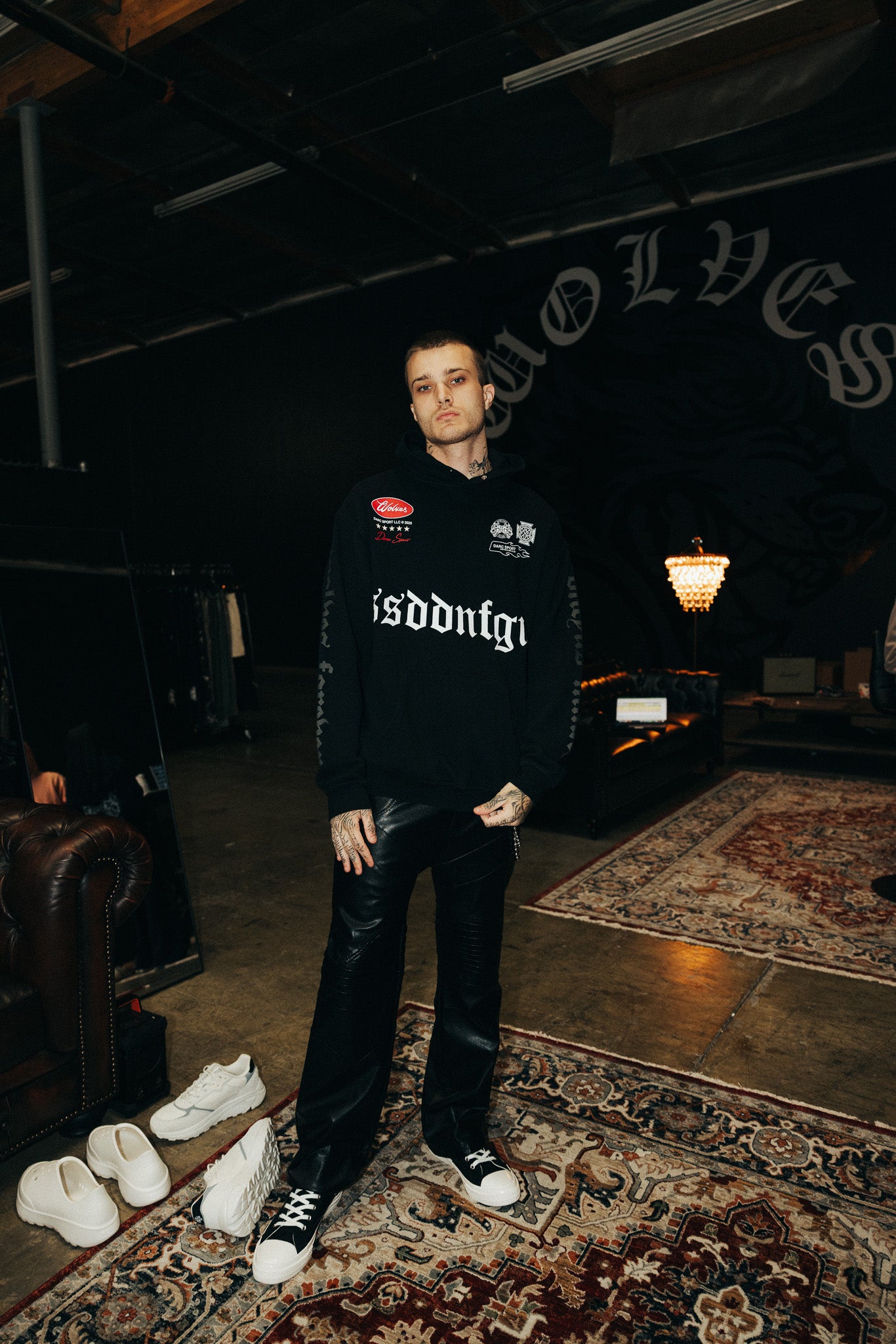 Us Forever "Pierce" Hoodie in Black