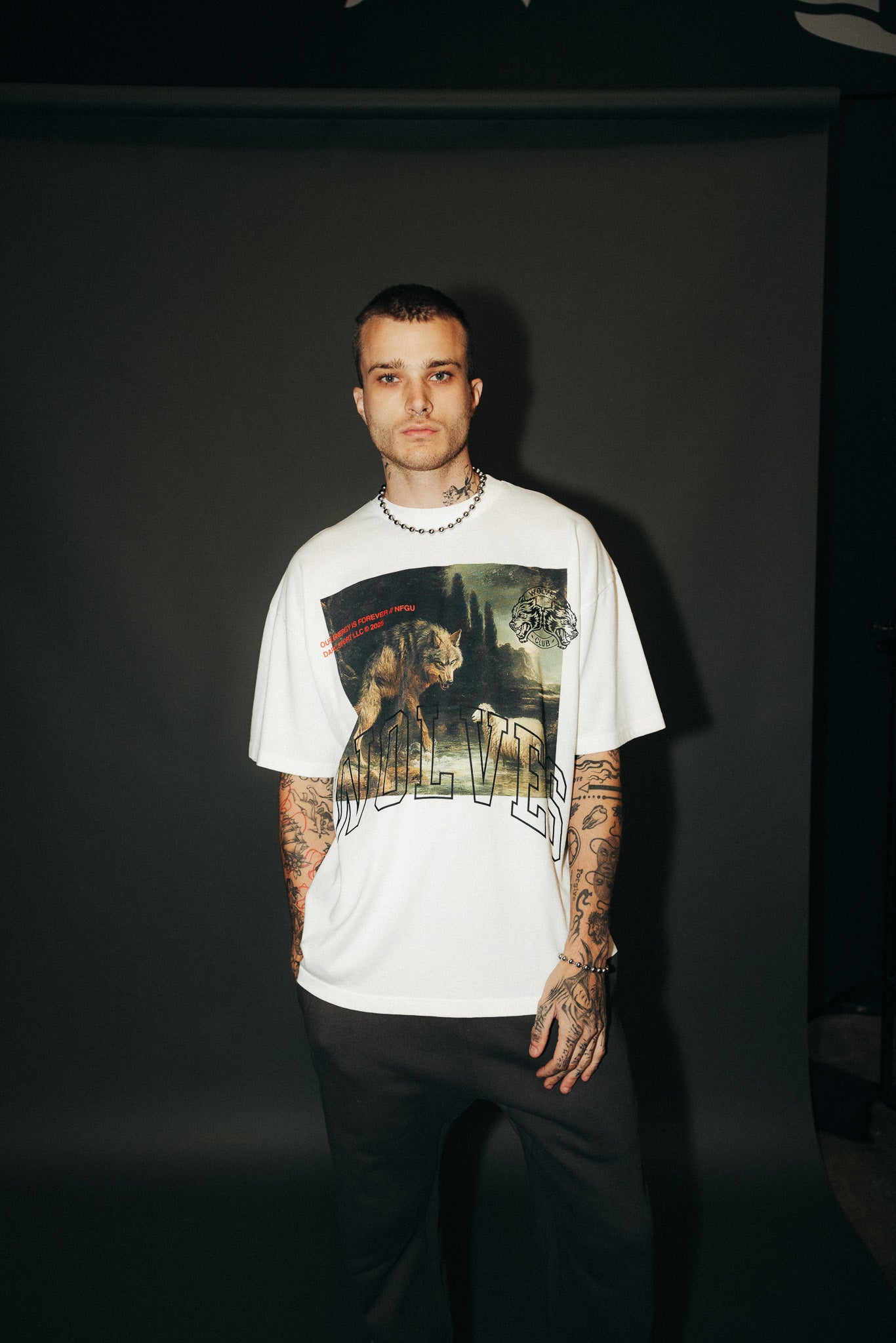 Don't Sleep "Premium" Oversized Tee in Cream