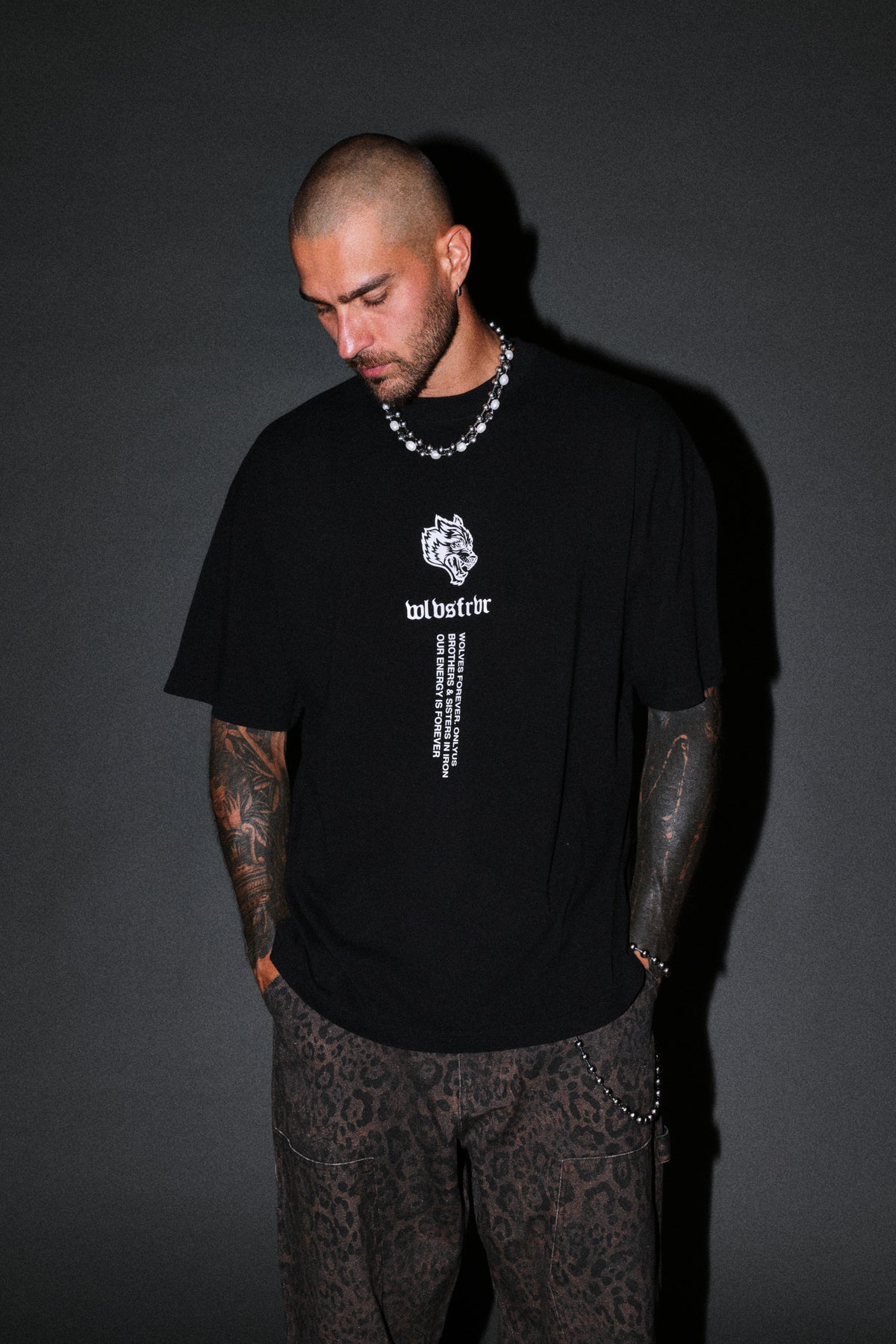 Soul Of Iron V2 Premium Oversized Tee in Black