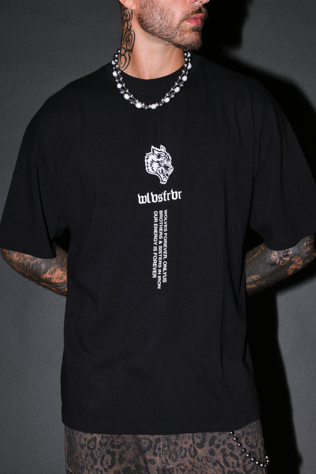 Soul Of Iron V2 Premium Oversized Tee in Black